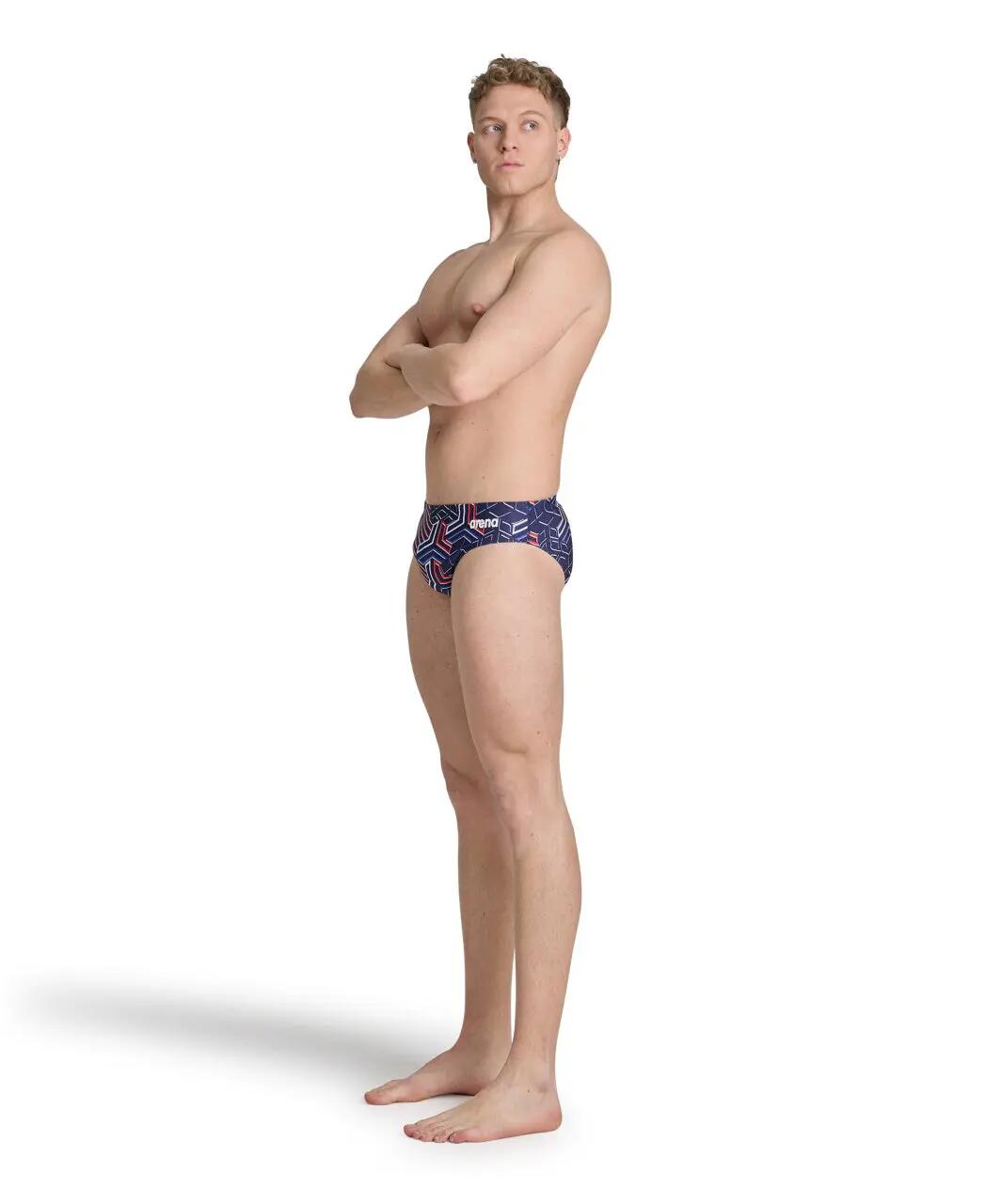 Briefs Uomo Arena Kikko Pro Brief Team Rosso-Bianco-Blu 3/5