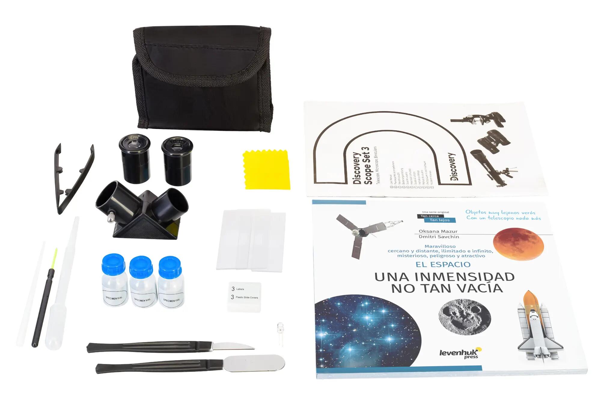 Kit óptico telescopio, microscopio y prismáticos Discovery Scope 3 3/10