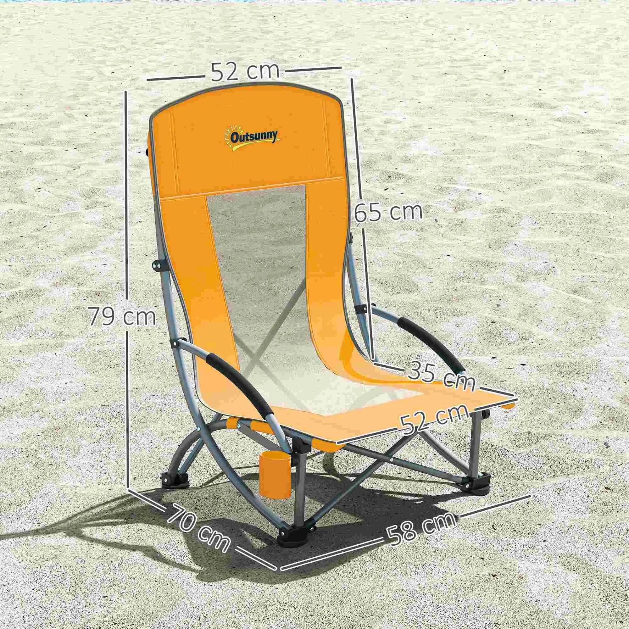 Lot de 2 chaises de plage pliantes légères poids net 2,7 Kg 3/5