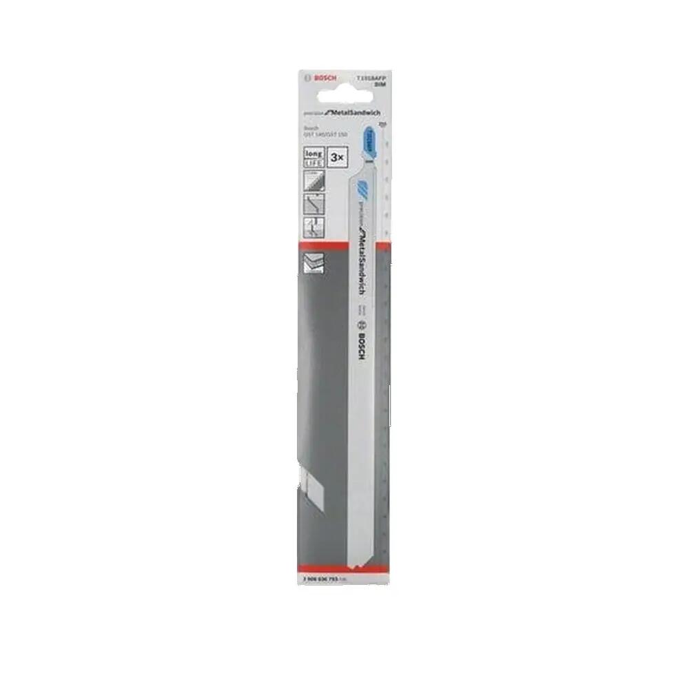 Lames de scie sauteuse Bosch T 1018 AFP pour metal sandwich - 3 pièces 2/2