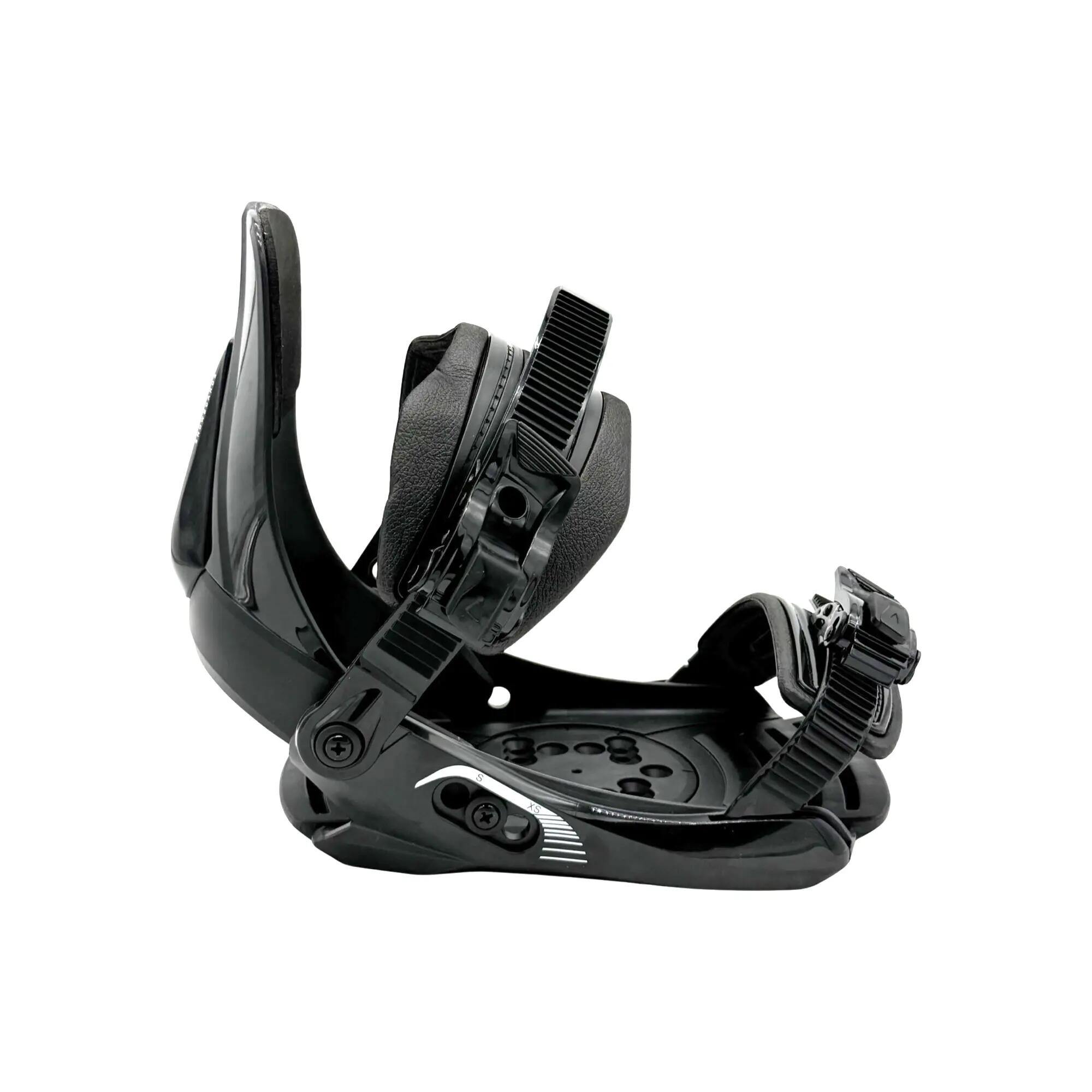 EVIDSEN - MP 180 Junior Snowboard Bindings - Black XS/S 3/5