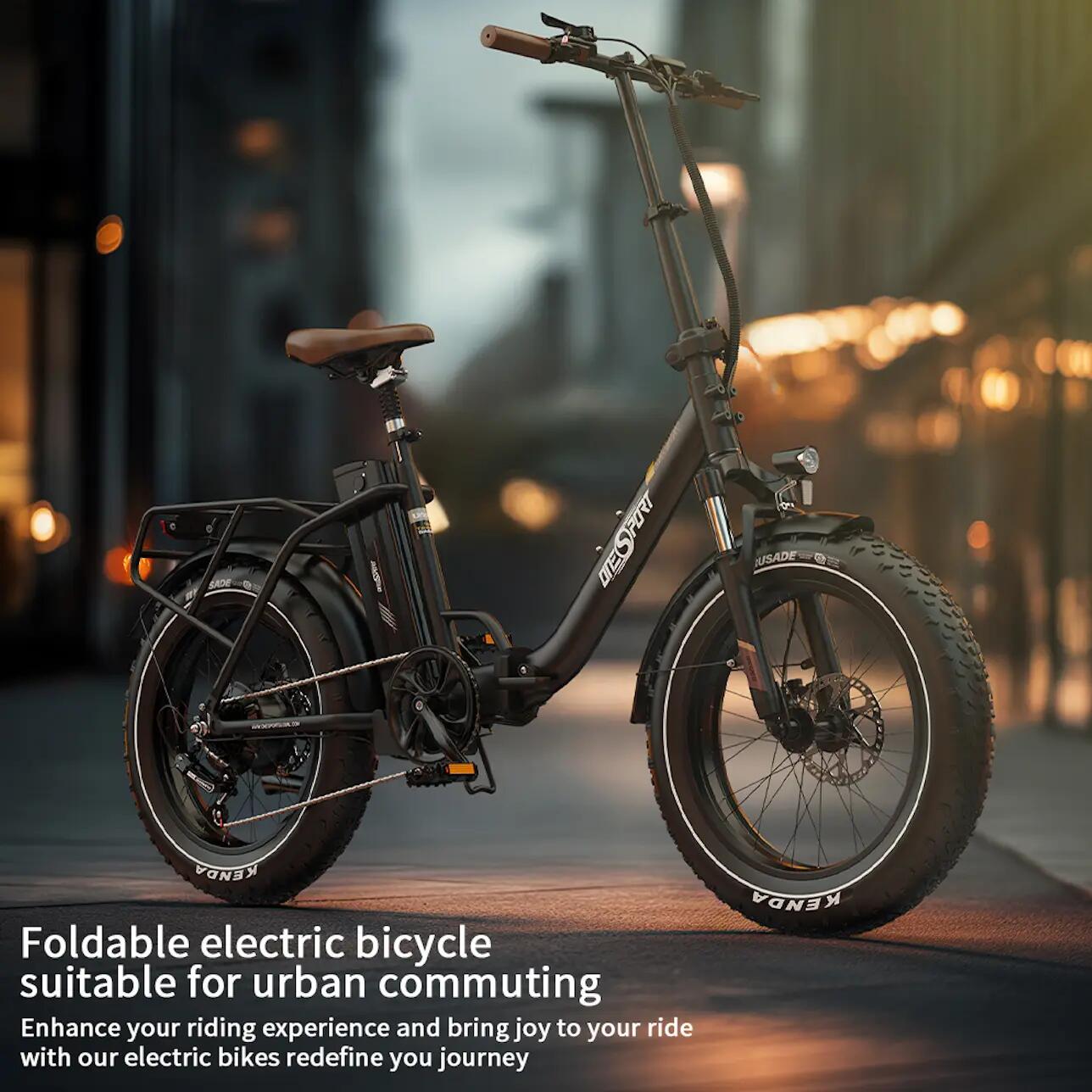 Erwachsenes City-E-Bike ONESPORT OT16 MAX 48V 18Ah 20" Reifen 13/15