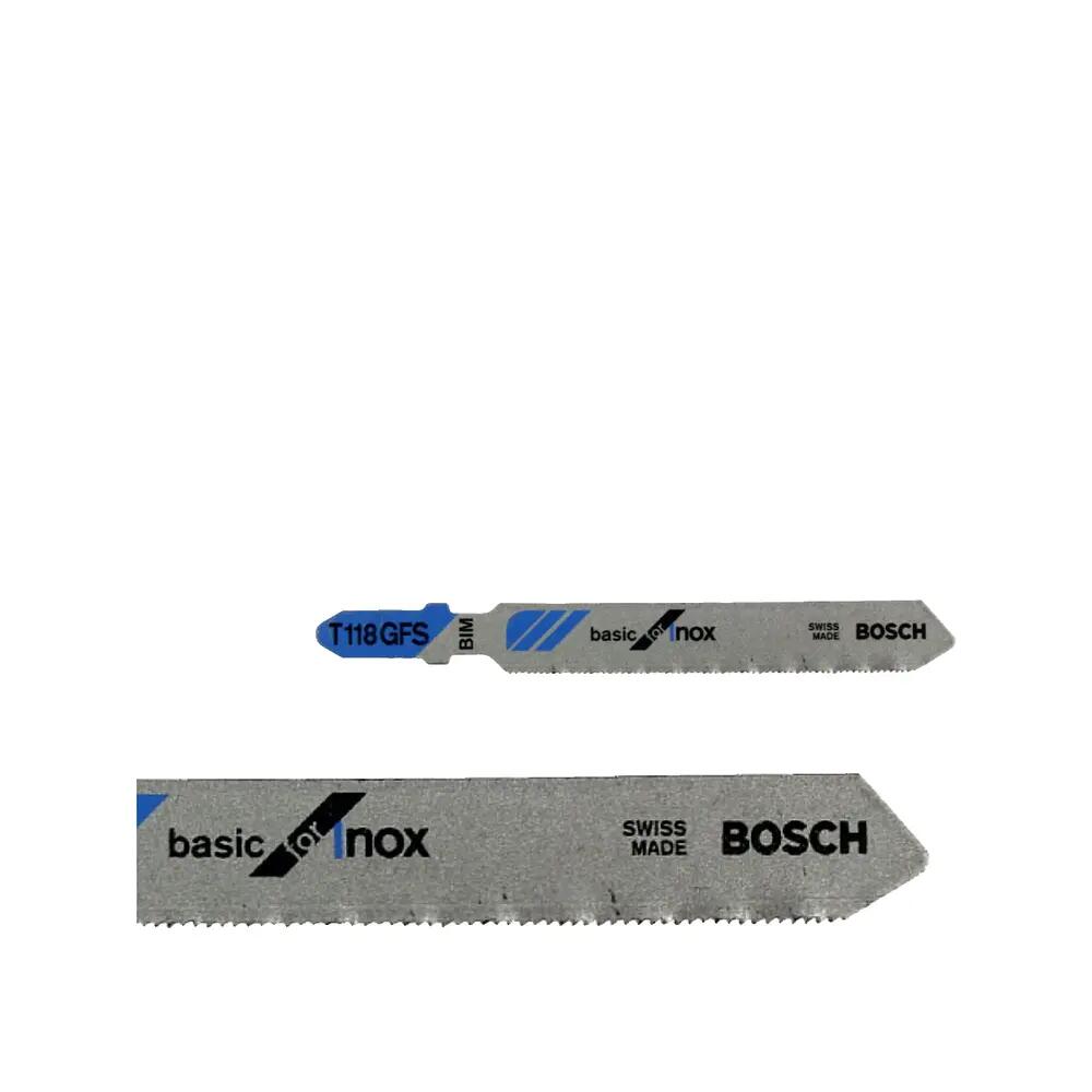 Lames de scie sauteuse Bosch T 118 GFS en acier inoxydable 5 sztuk 3/5