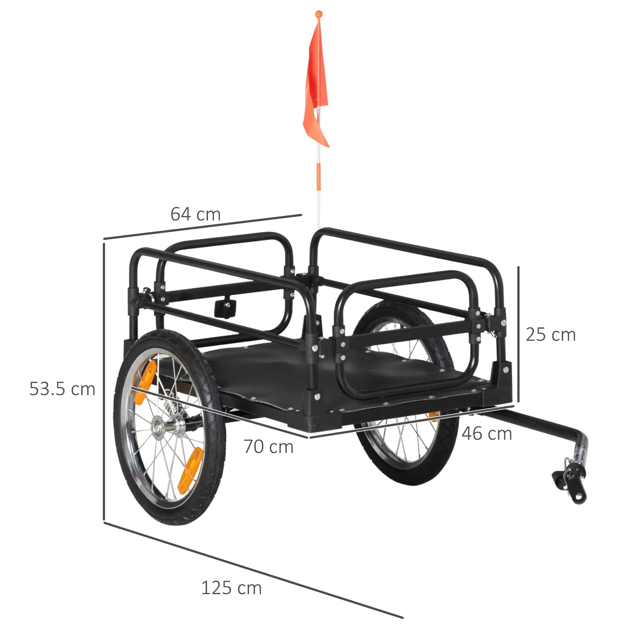Remorque de vélo en acier 3/5