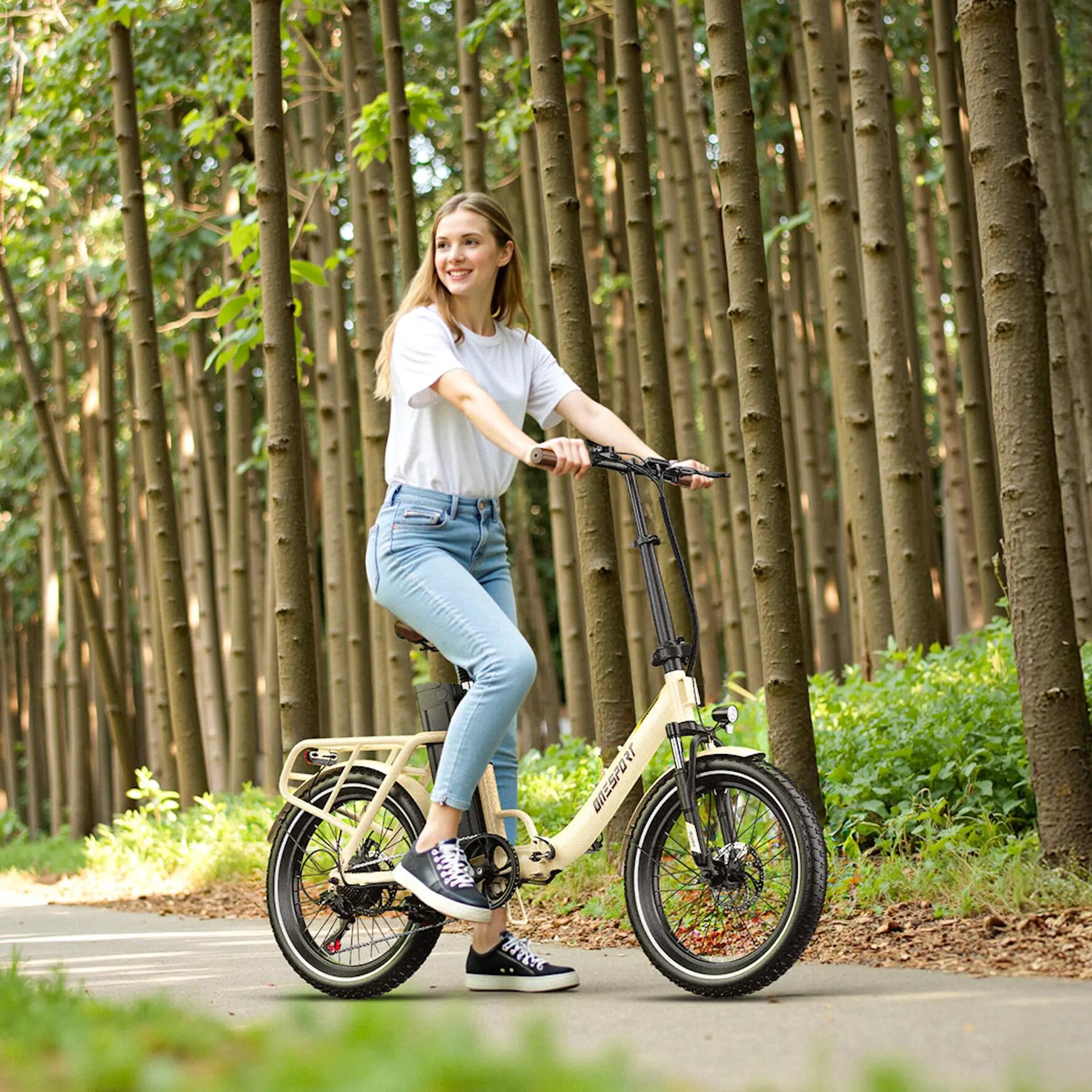 Mestský elektrobicykel čistá asistencia ONESPORT OT16 Pro 250W 48V 17Ah 12/15