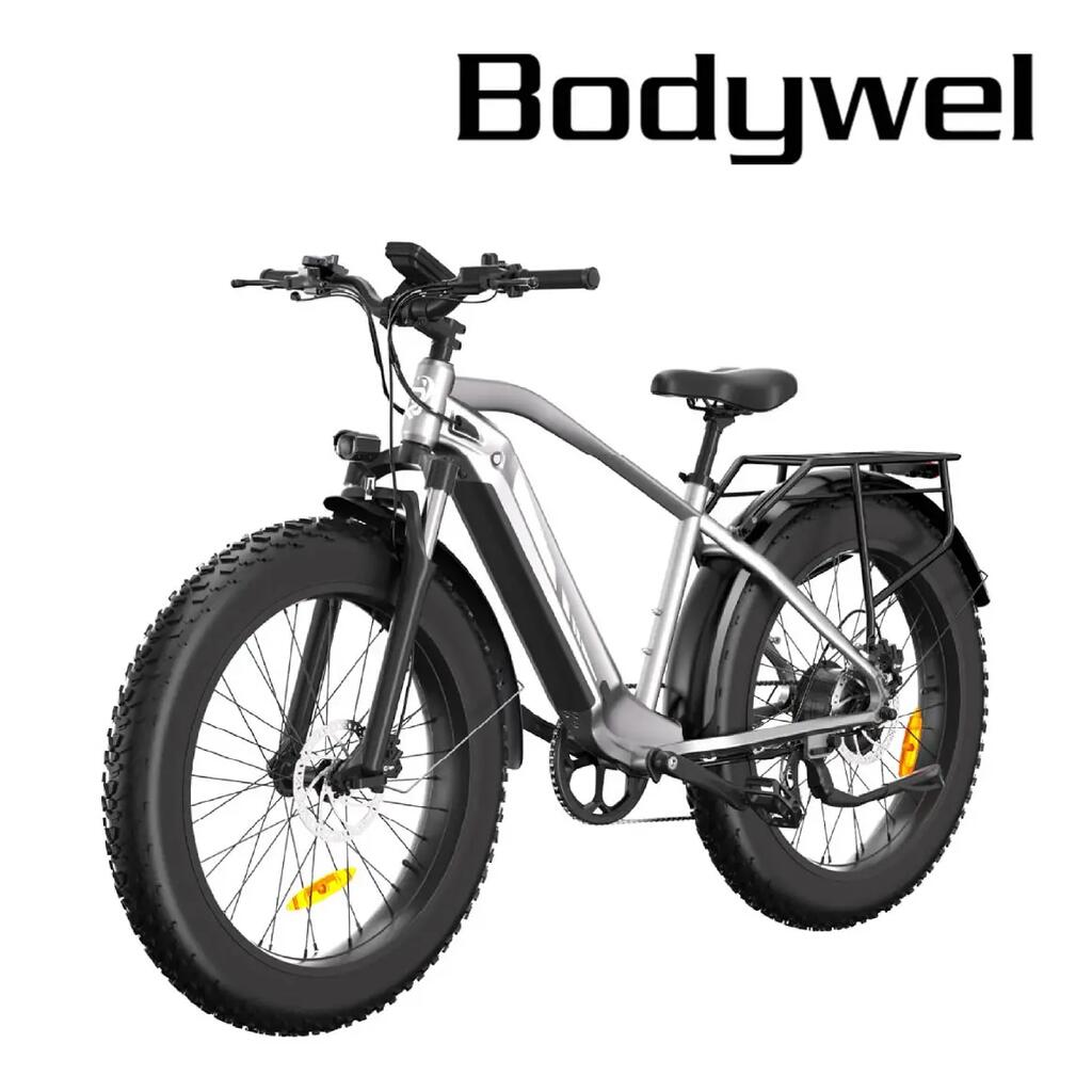 Електрически велосипед за възрастни Bodywel D6, двигател 250 W, гуми 26*4,0 инча