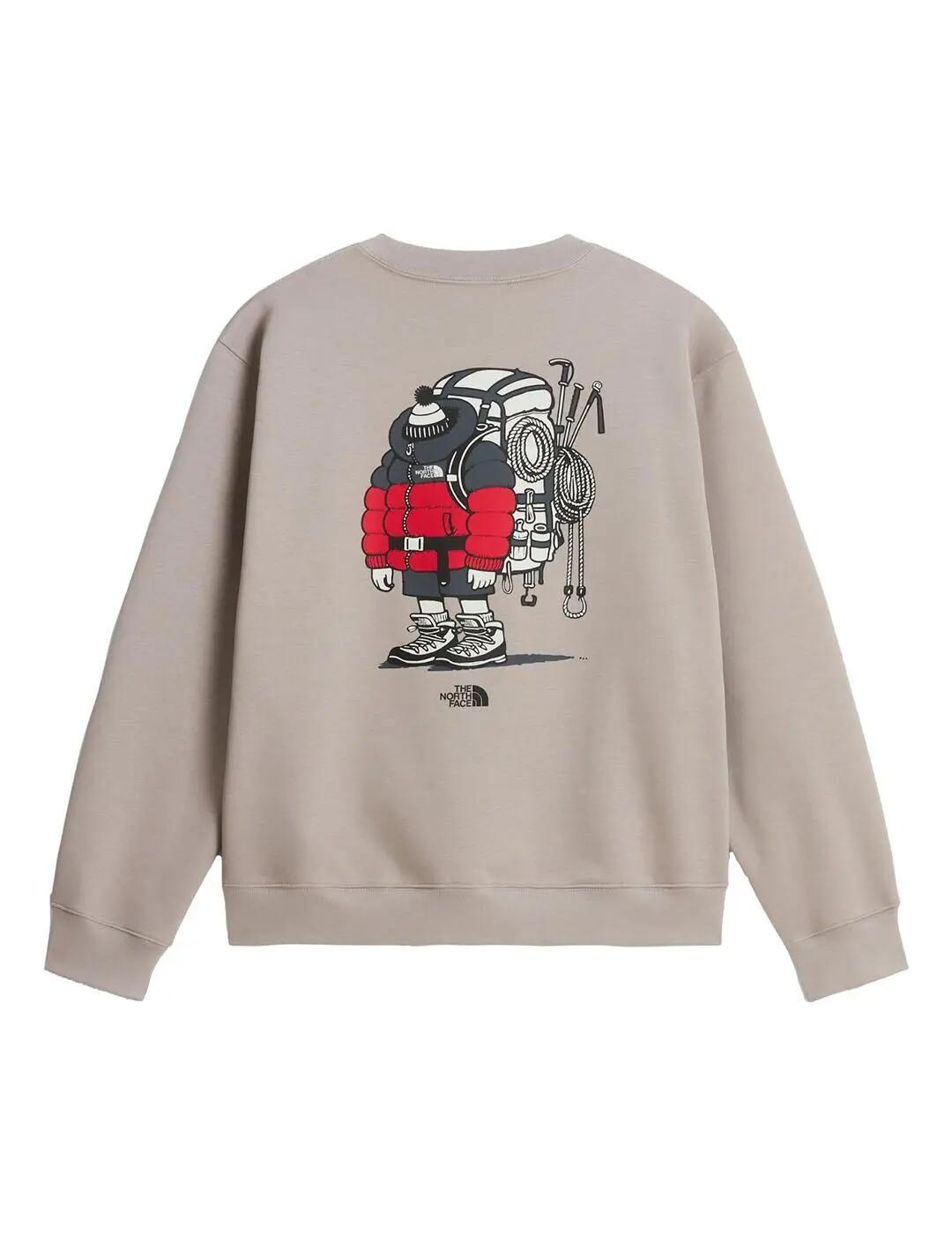 Sudaderas jerseys polares para Hombre The north face Gear up Gris 2/4