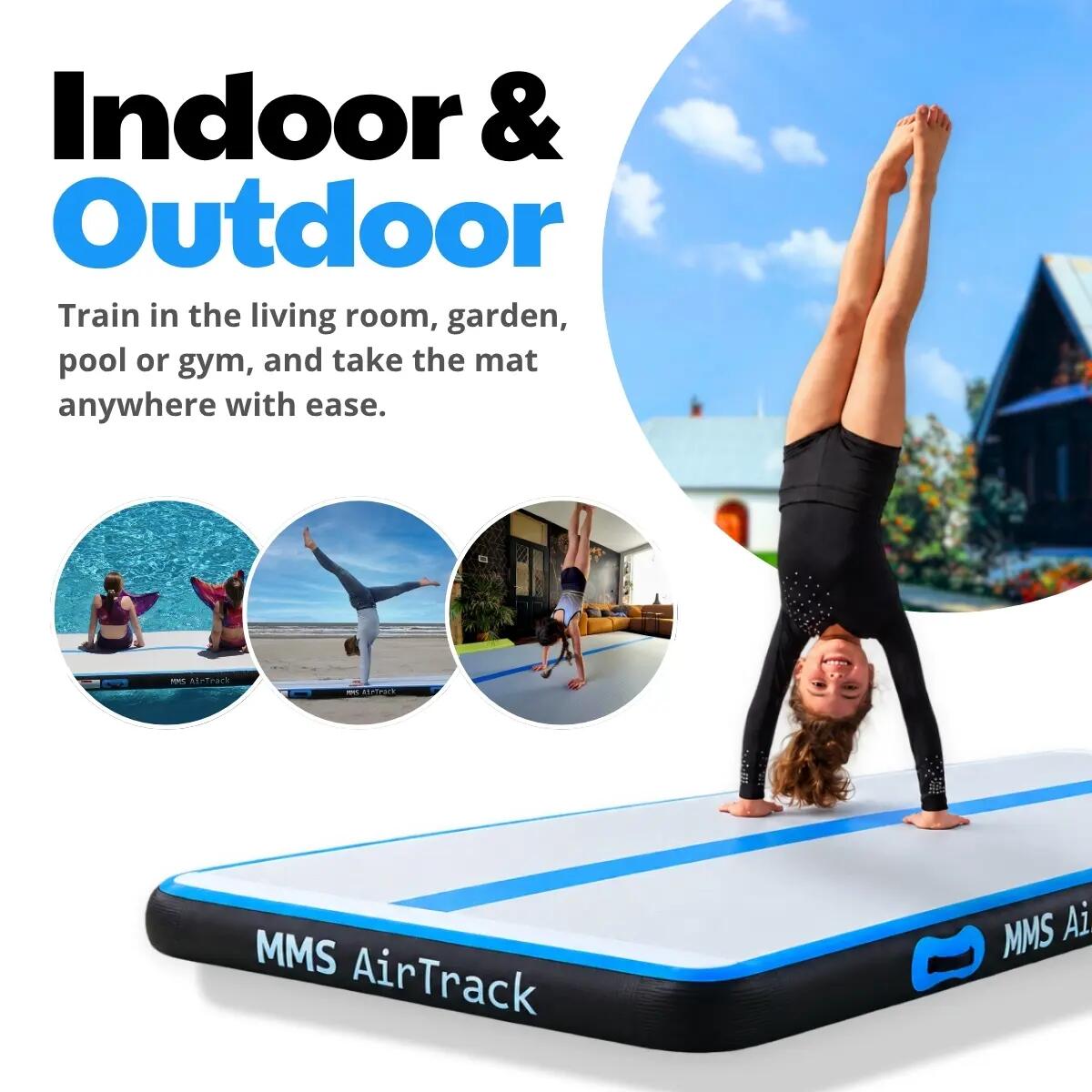 AirTrack Basic – Aufblasbare Turnmatte für Gymnastik und Fitness, 2–4 m 5/11