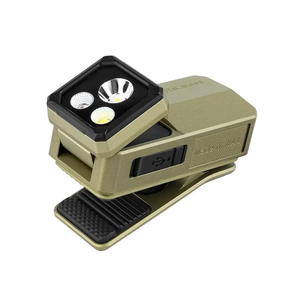 Lanterna articulada Olight Oclip 2 Ultra 530 lúmens com luz UV e clip 360 2/3