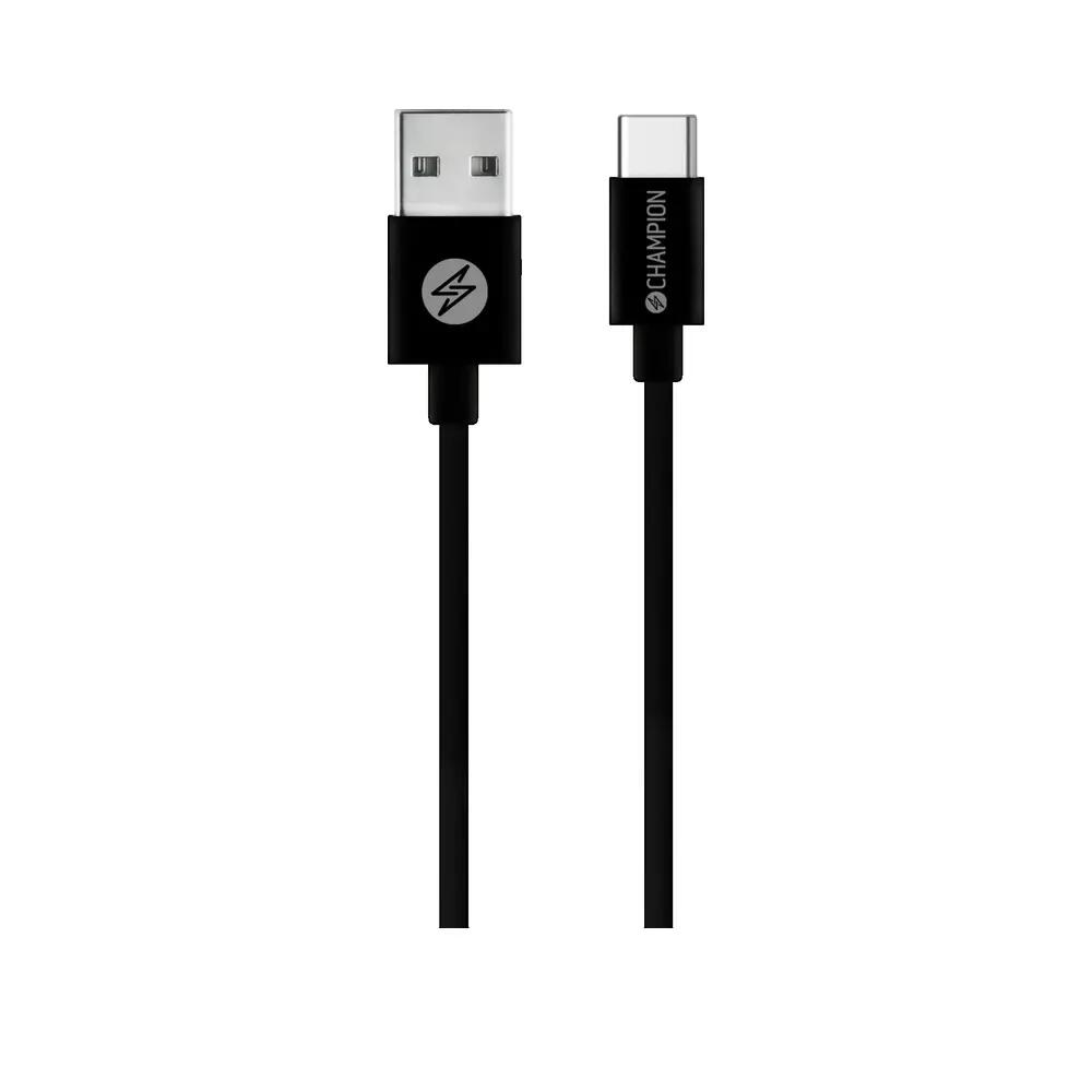 USB-kabel Champion USB-C naar A Zwart 1/1