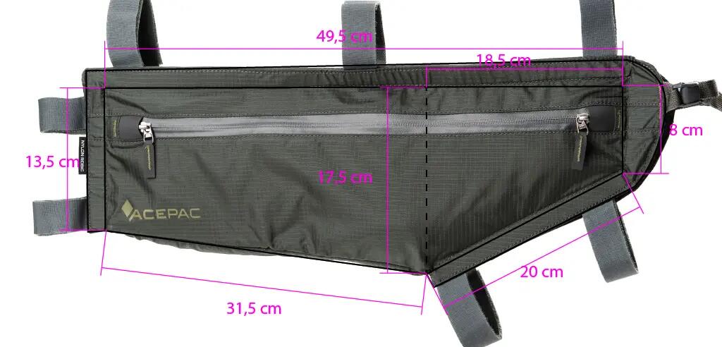 Acepac Brašna Zip frame bag L MKI 15/15