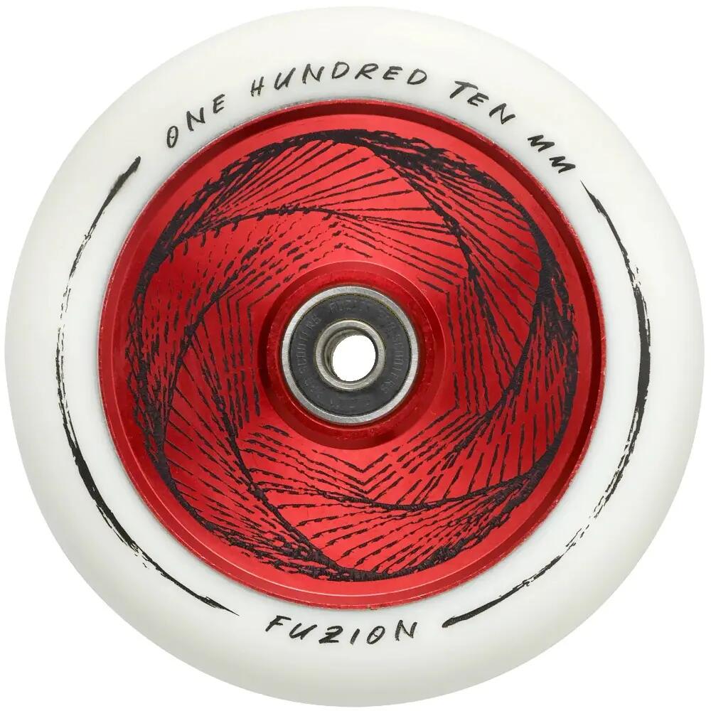 Wheel 110 MM - Skateboard Wheels - Red/White - Durable Design for Smooth 2/2