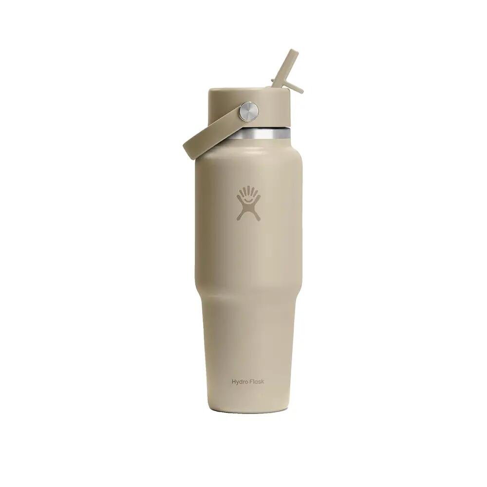 Bottiglia da viaggio Hydro Flask Wide Flex Straw Beige 2/3