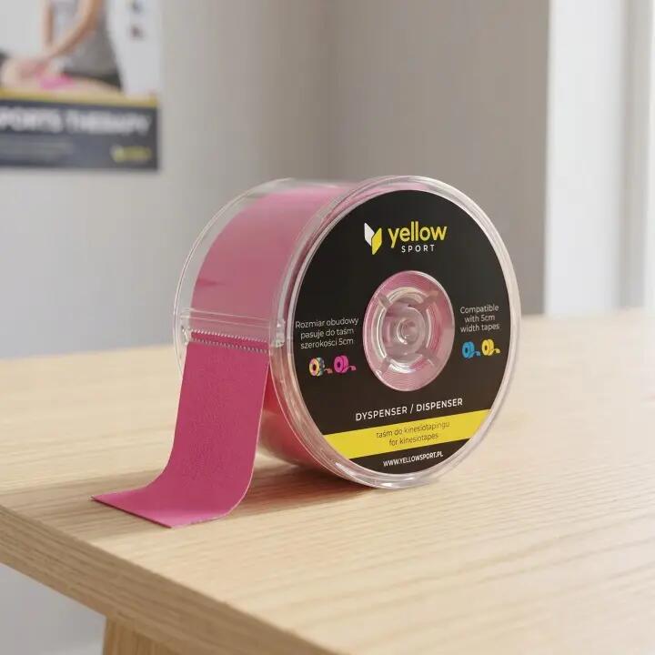 Dyspenser Taśm Tape Tejpy Tejp Do Kinesiotapingu Kinezjologiczna yellowBOX 2/5