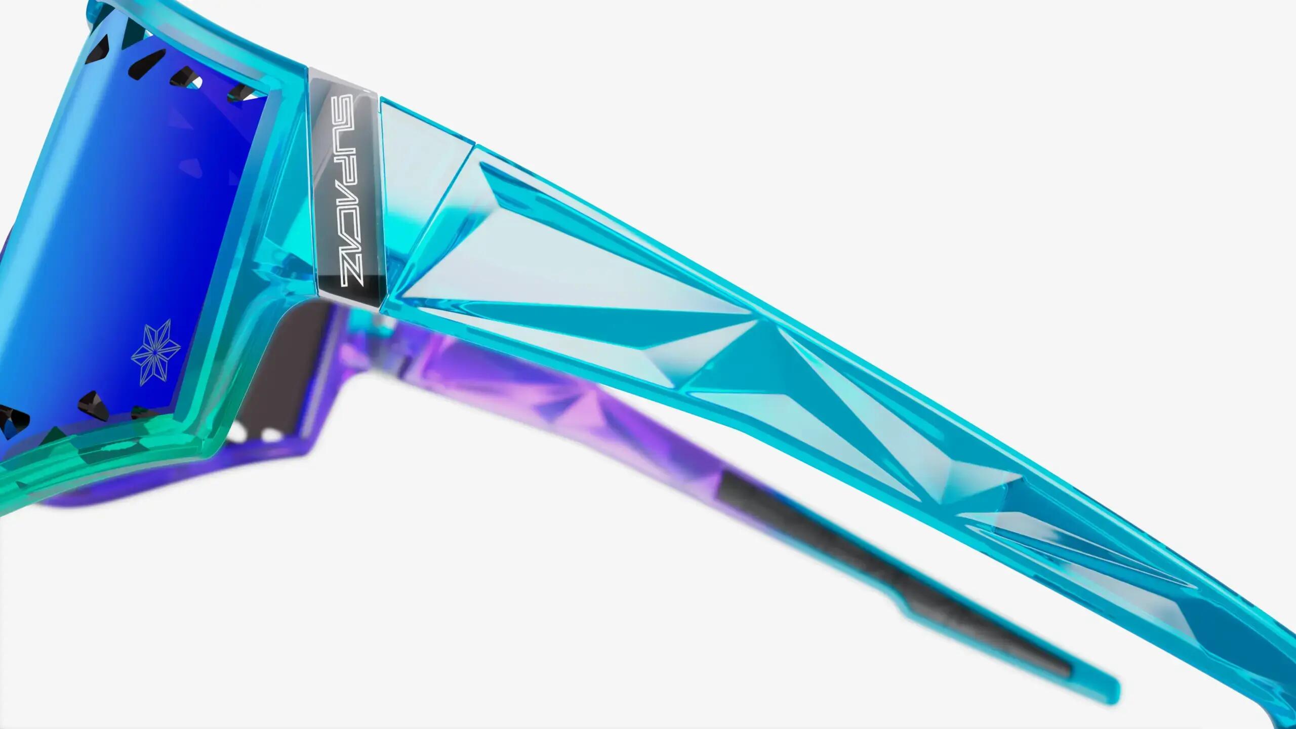 Supacaz Zonnebril-Galactic-Paradise Ice met Laser Performance lens Maui Blue 7/9
