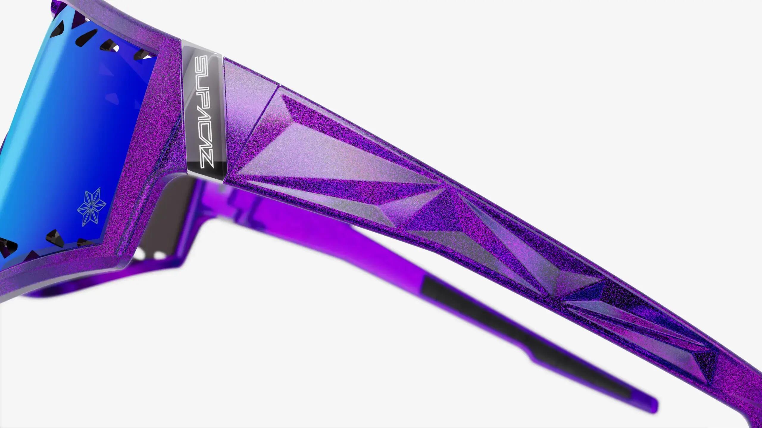 Supacaz Zonnebril-Galactic-Galaxy met Laser Performance lens Maui Blue 7/9