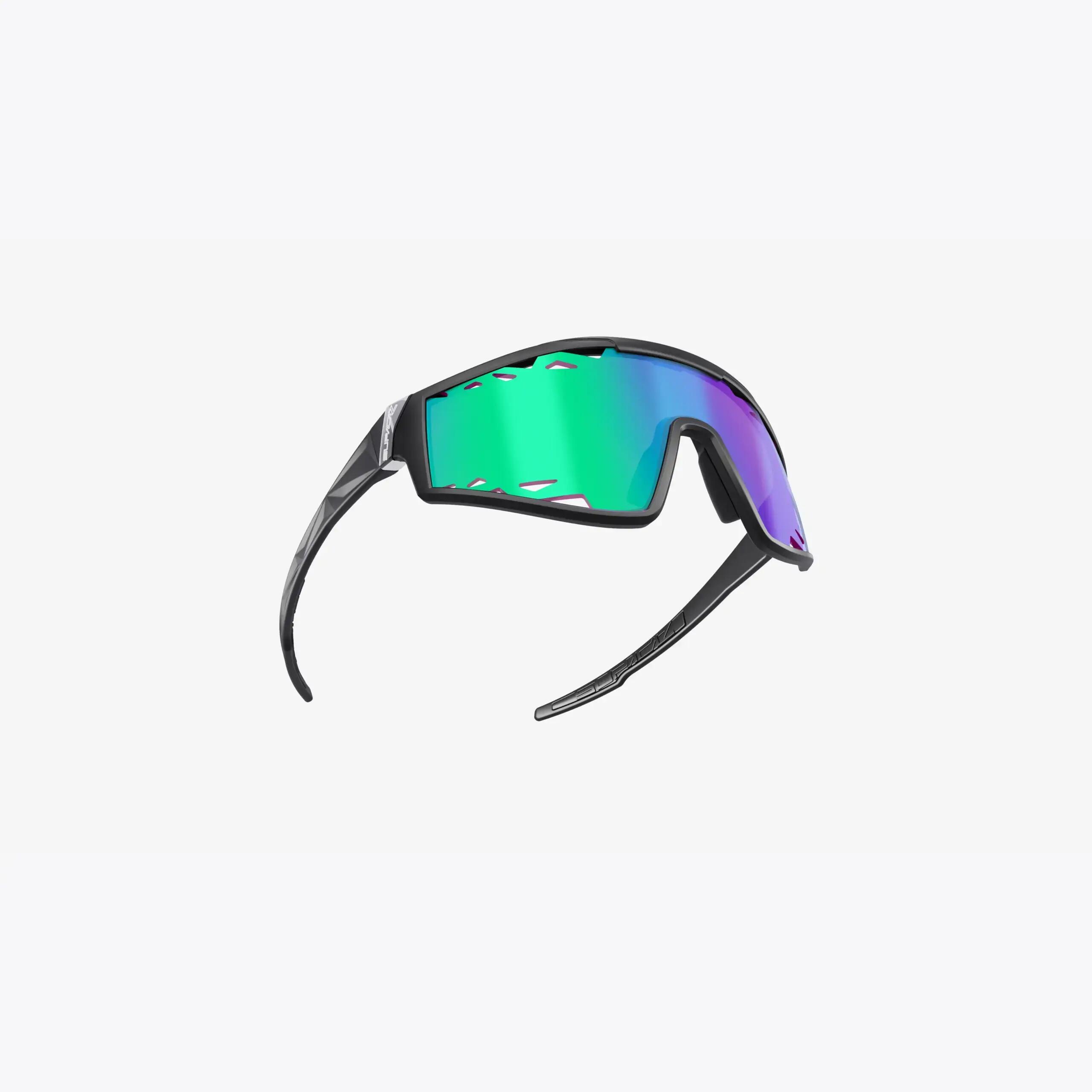 Supacaz Zonnebril-Galactic-Matte Black met Laser Performance lens Aurora 6/9