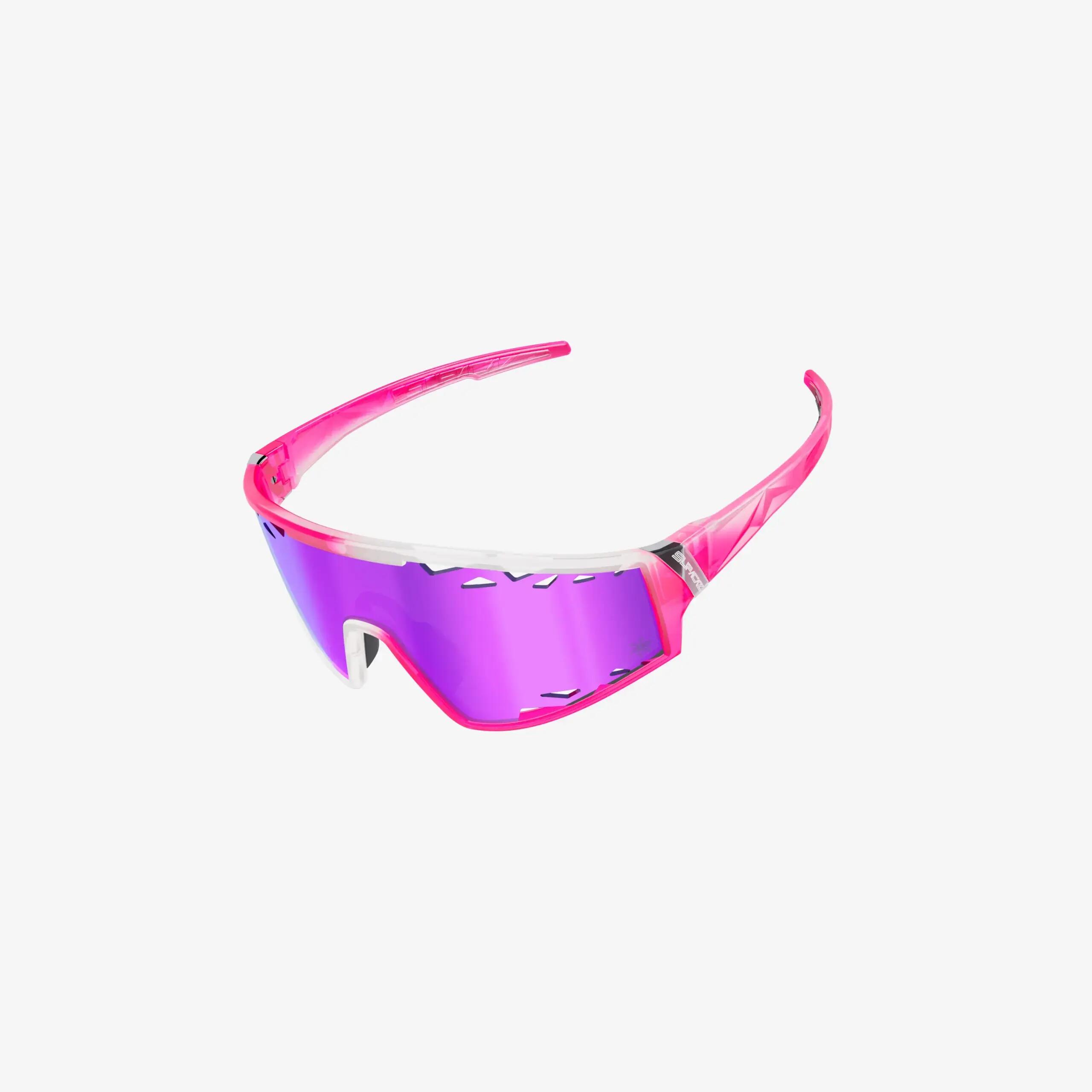 Óculos de Sol Supacaz-Galactic-Pink Arctic-lente Laser Performance Purple Kush 5/9