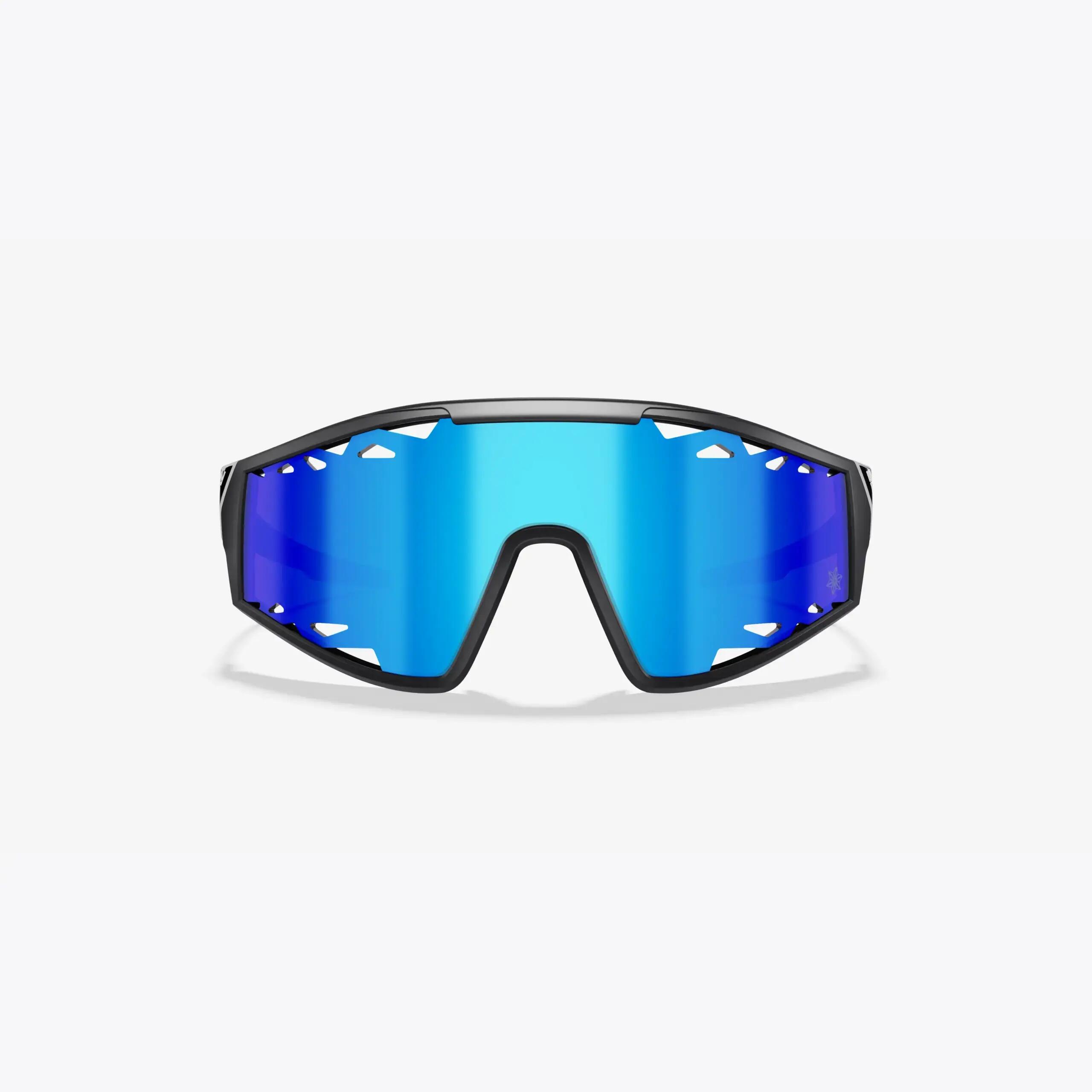 Óculos de Sol Supacaz-Galactic-Matte Black com lente Laser Performance Maui Blue 2/9