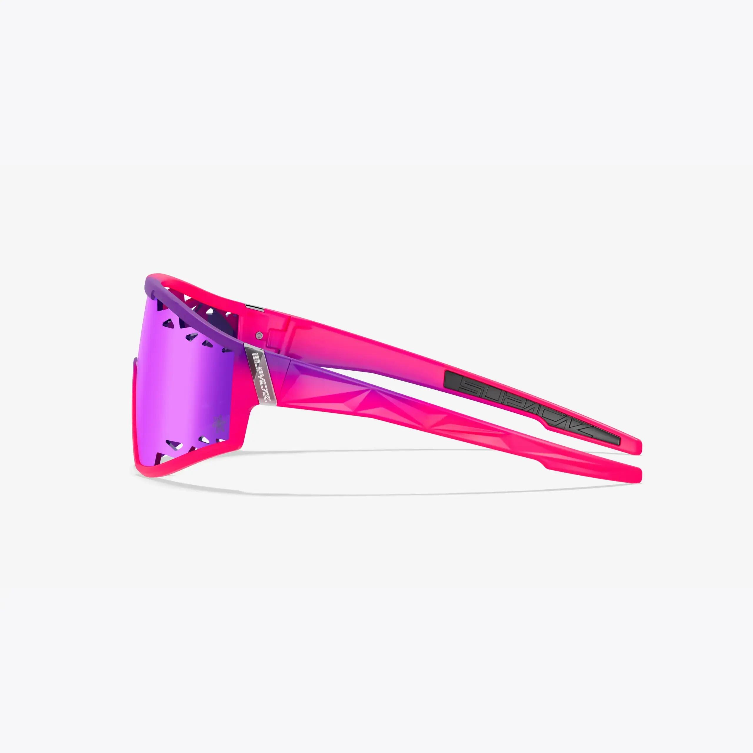 Gafas de Sol Supacaz-Galactic-Neon Purple/Pink Fader - lente Laser Purple Kush 3/9
