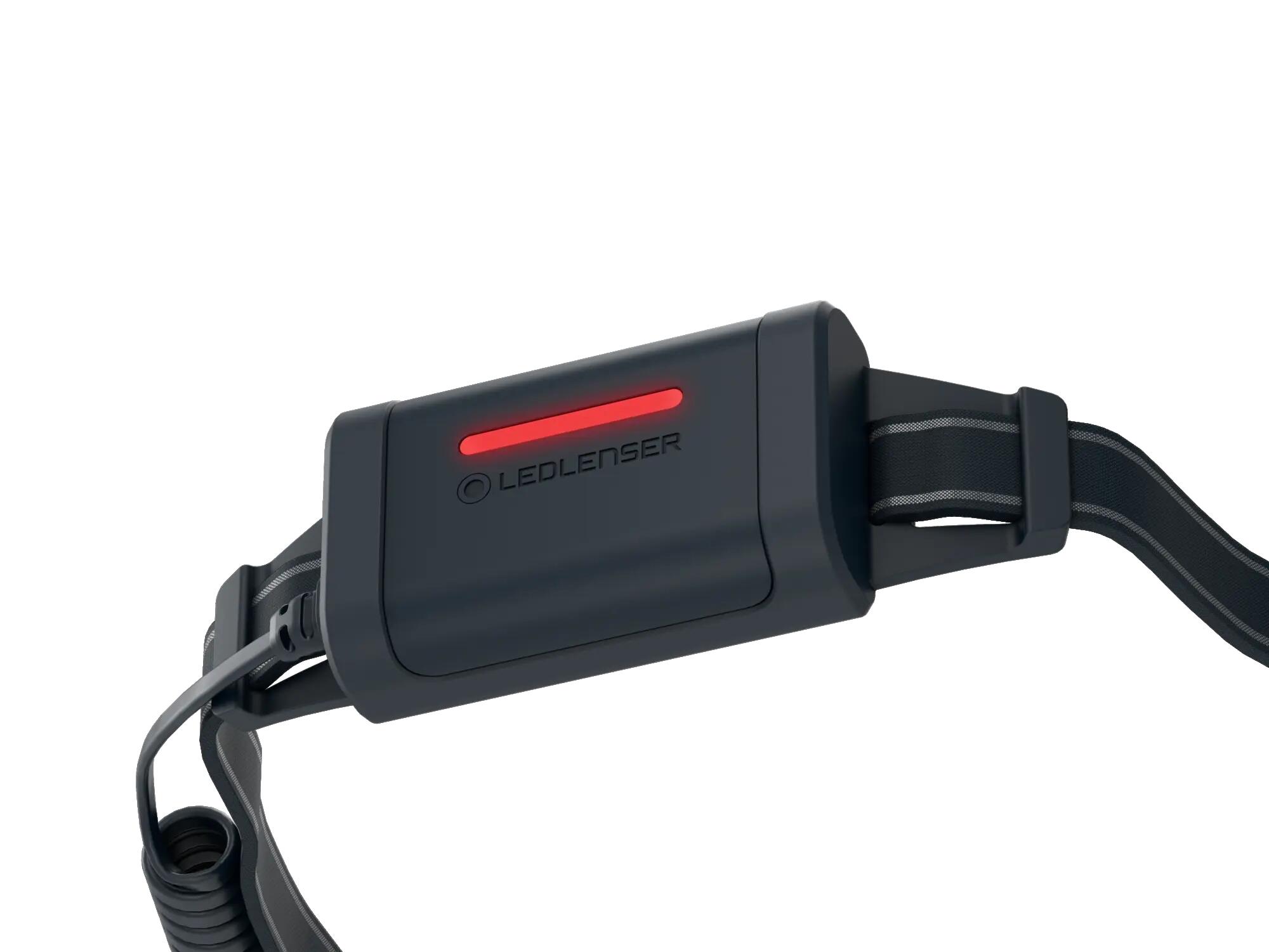 NEO5R Running Head Torch Rechargeable, 600lm, Inc Red Rear Light  (Lime White) 4/8