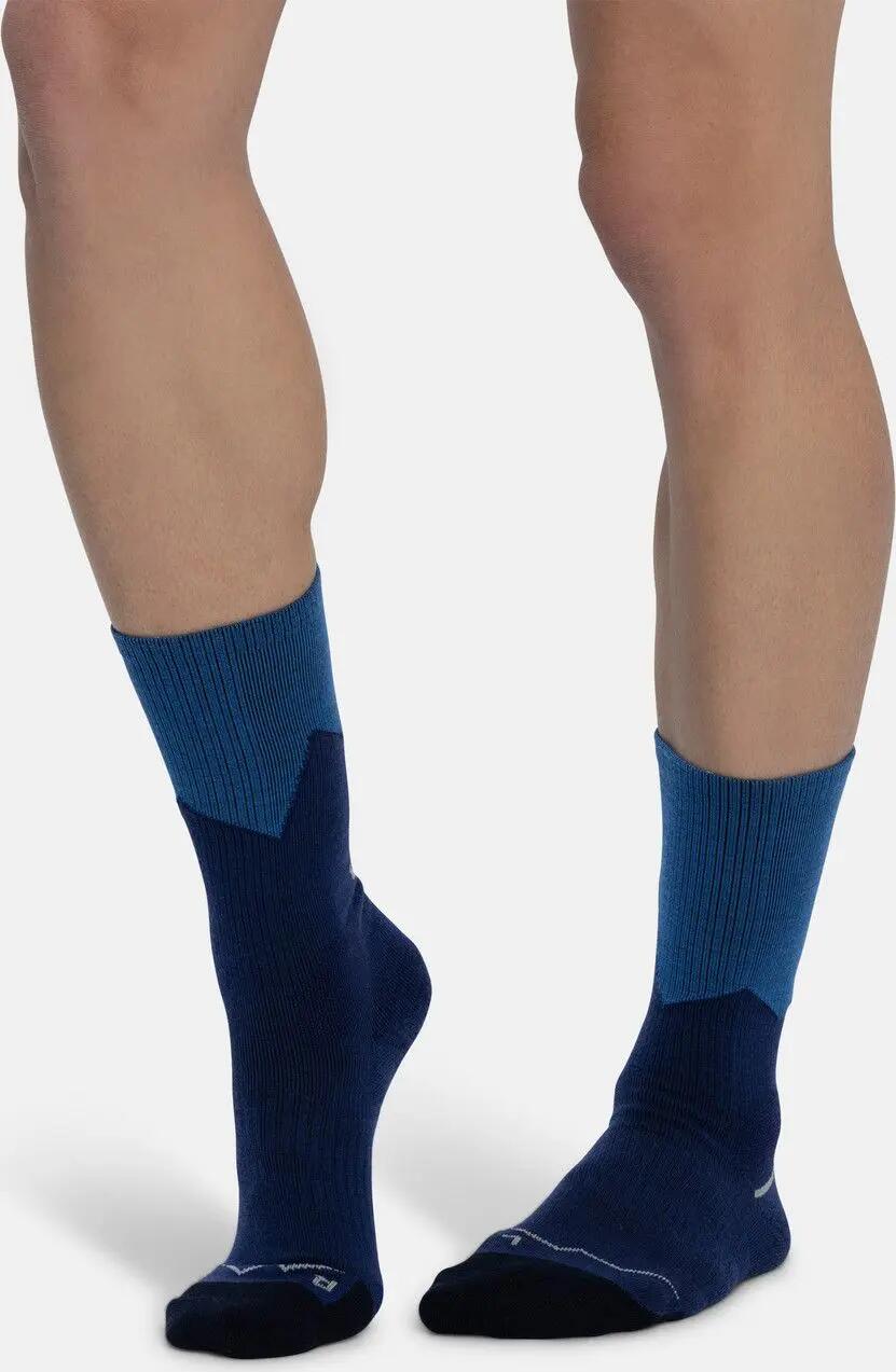 Buff Merino Midweight Crew-sokken, blauw 5/5