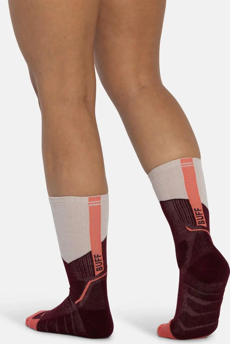 Calcetines MW lana merino caña alta Unisex Buff Rojo 4/5