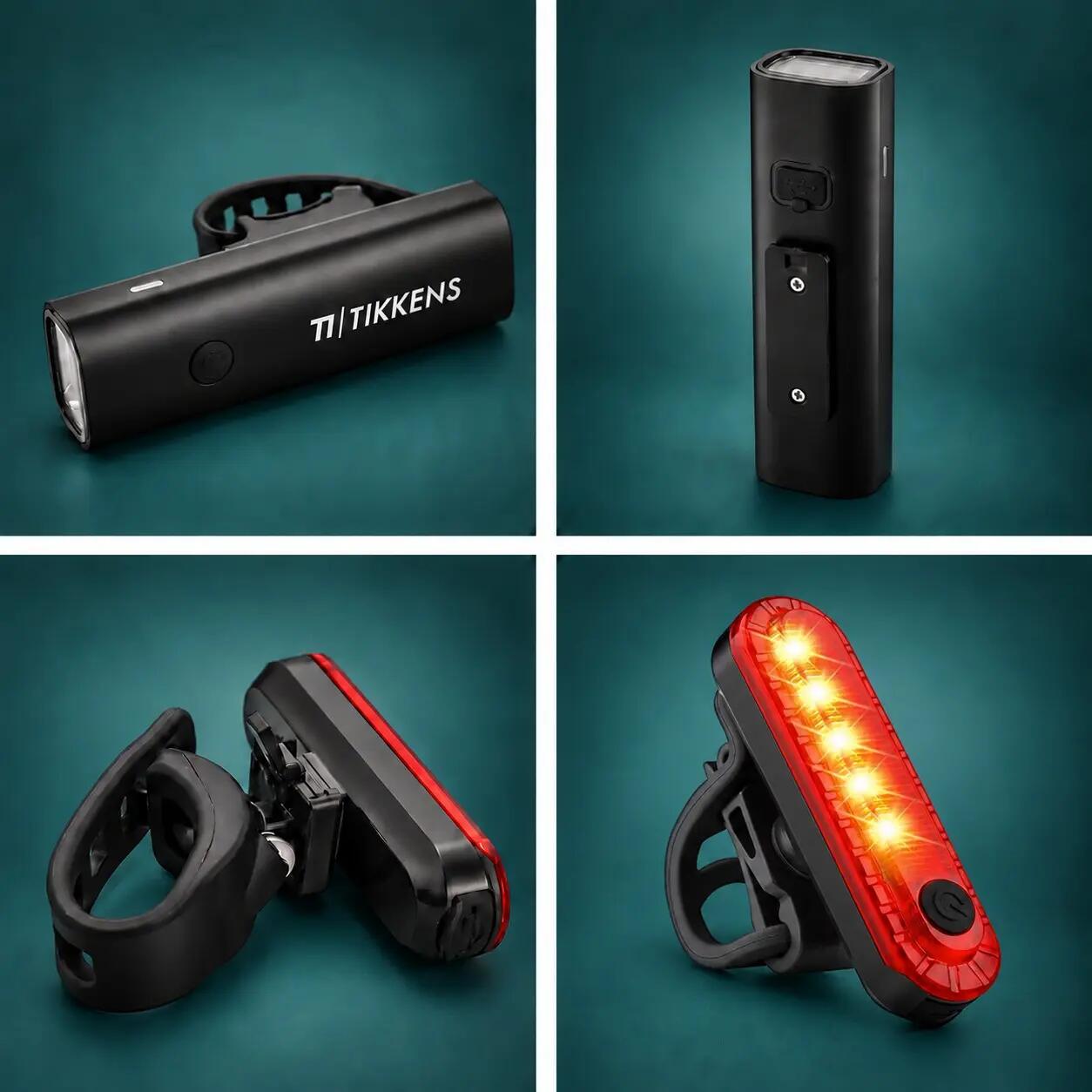 Fietsverlichting Set LED - Fietslamp USB Oplaadbaar - Voor & Achterlicht 500 Lm 8/8