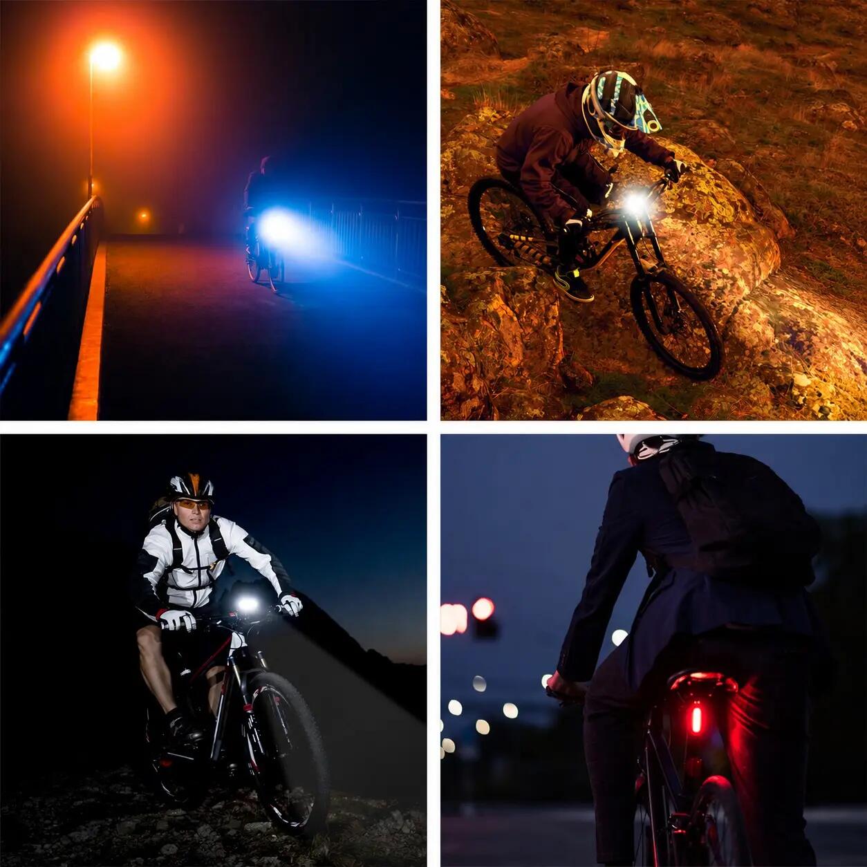 Fietsverlichting Set LED - Fietslamp USB Oplaadbaar - Voor & Achterlicht 500 Lm 4/8