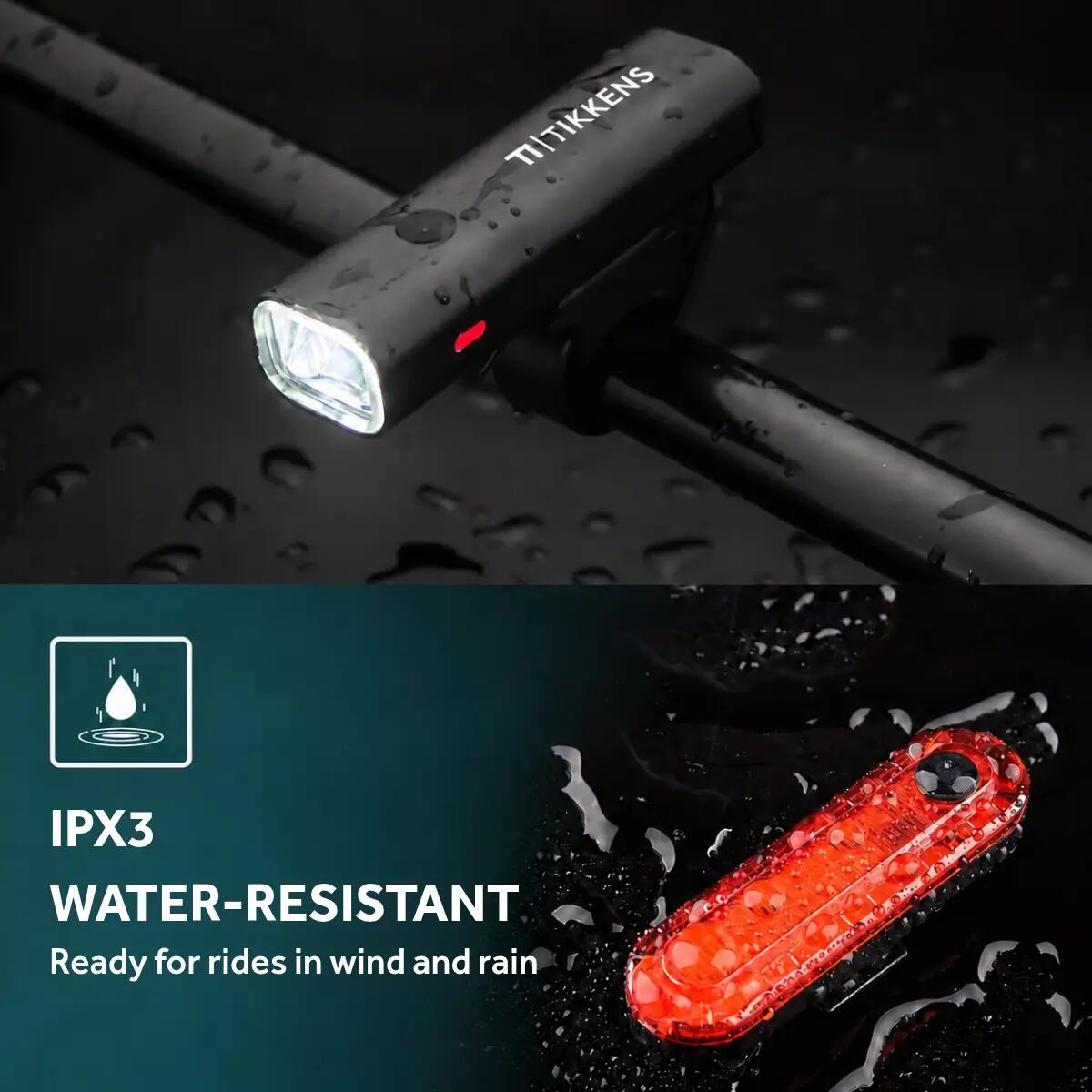Fietsverlichting Set LED - Fietslamp USB Oplaadbaar - Voor & Achterlicht 500 Lm 3/8