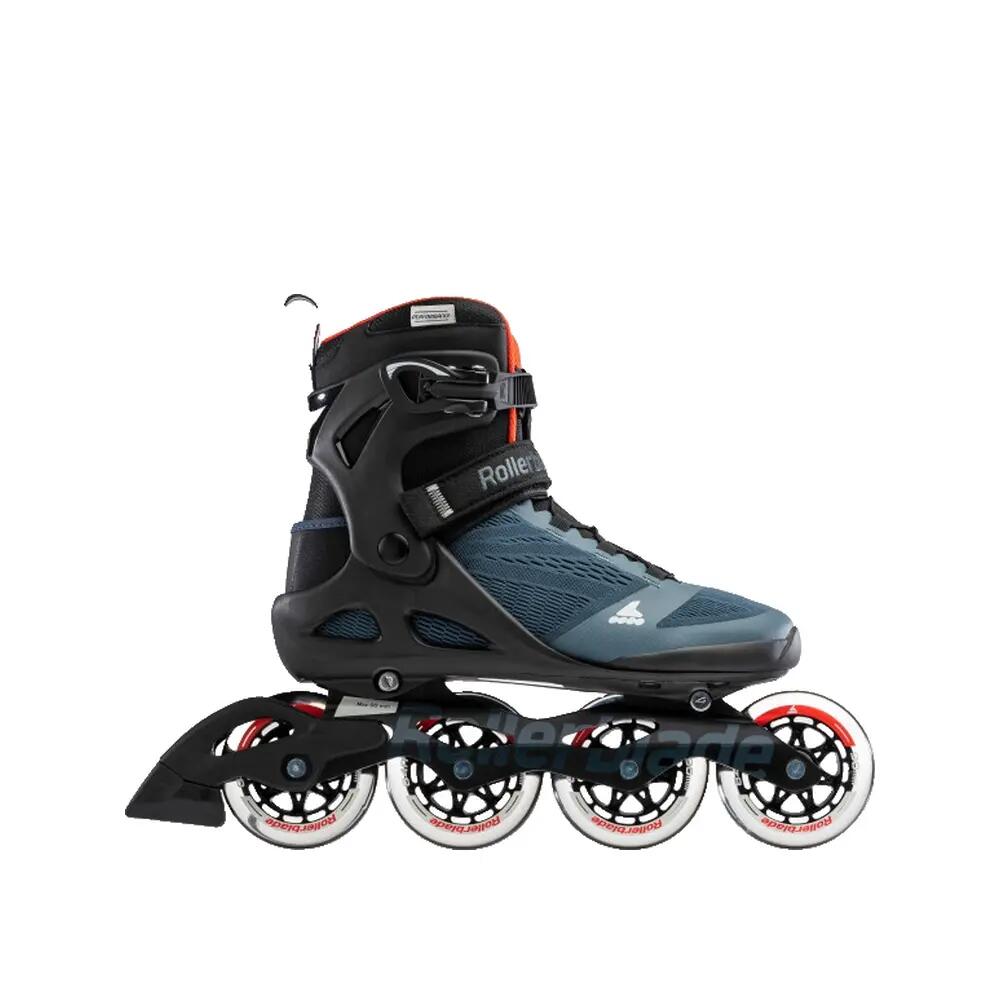 ROLLERBLADE MACROBLADE 90, BLEU ORION/ ORANGE EPICÉ, 40.5 5/6