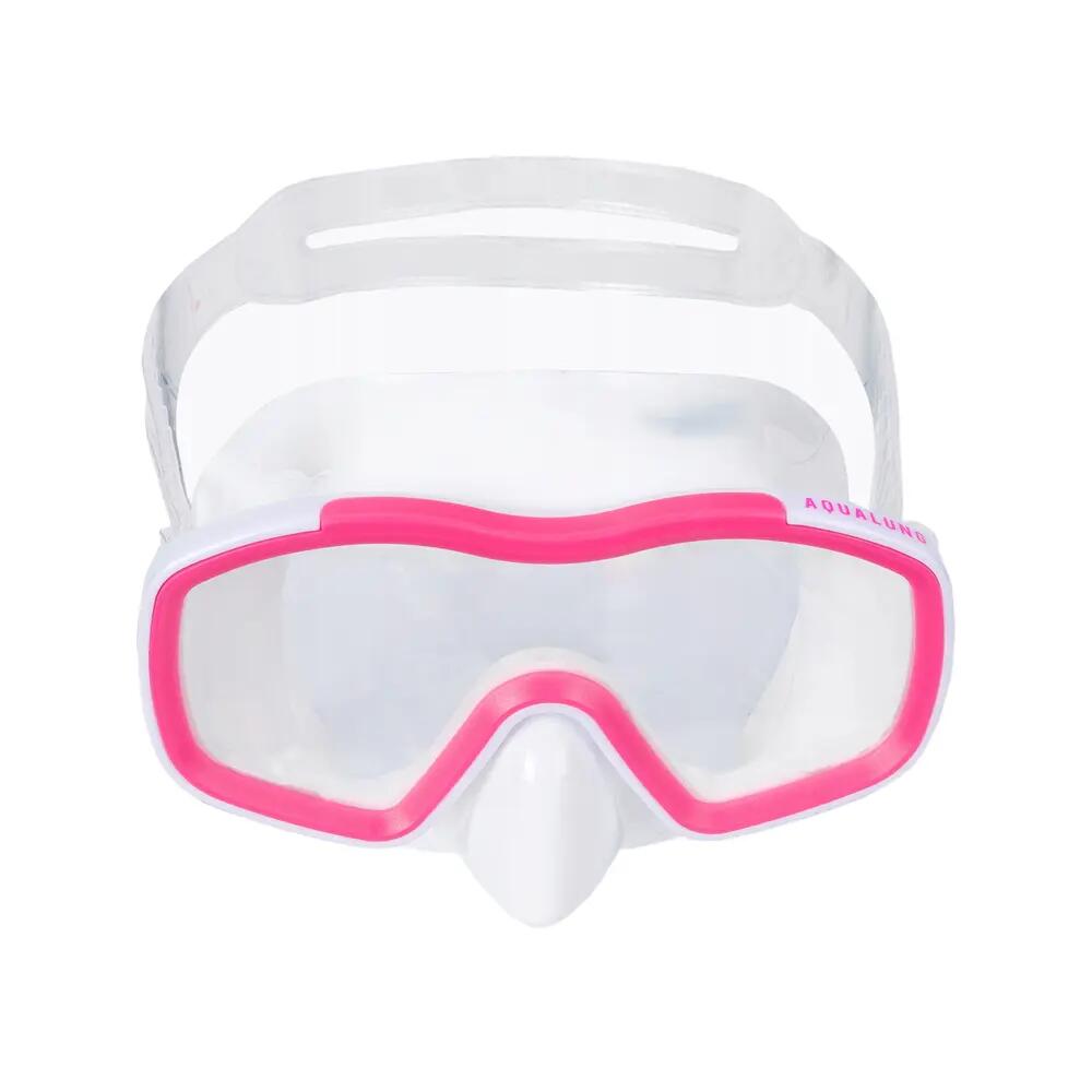 Set de snorkeling Aqualung Raccoon Combo Júnior Rosa/Branco 2/7