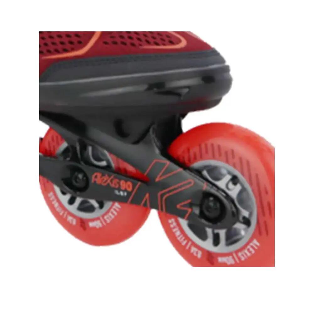 Rollers K2 Alexis BOA Femme Bourgogne/Orange 7/7