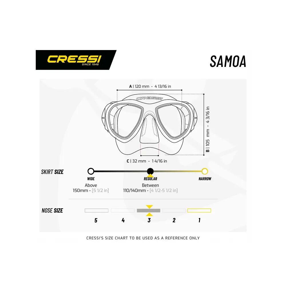 Set de snorkeling Cressi Samoa TX Preto 6/6