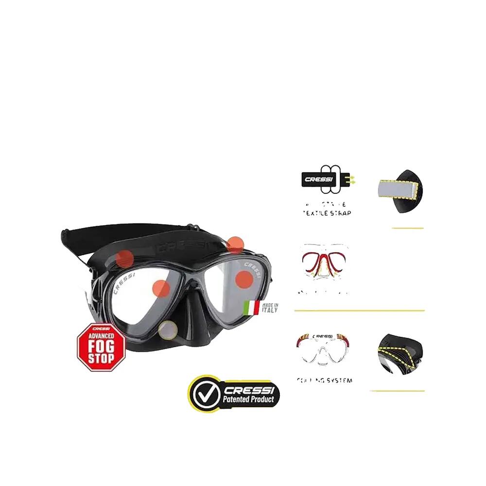 Set de snorkeling Cressi Samoa TX Preto 2/6