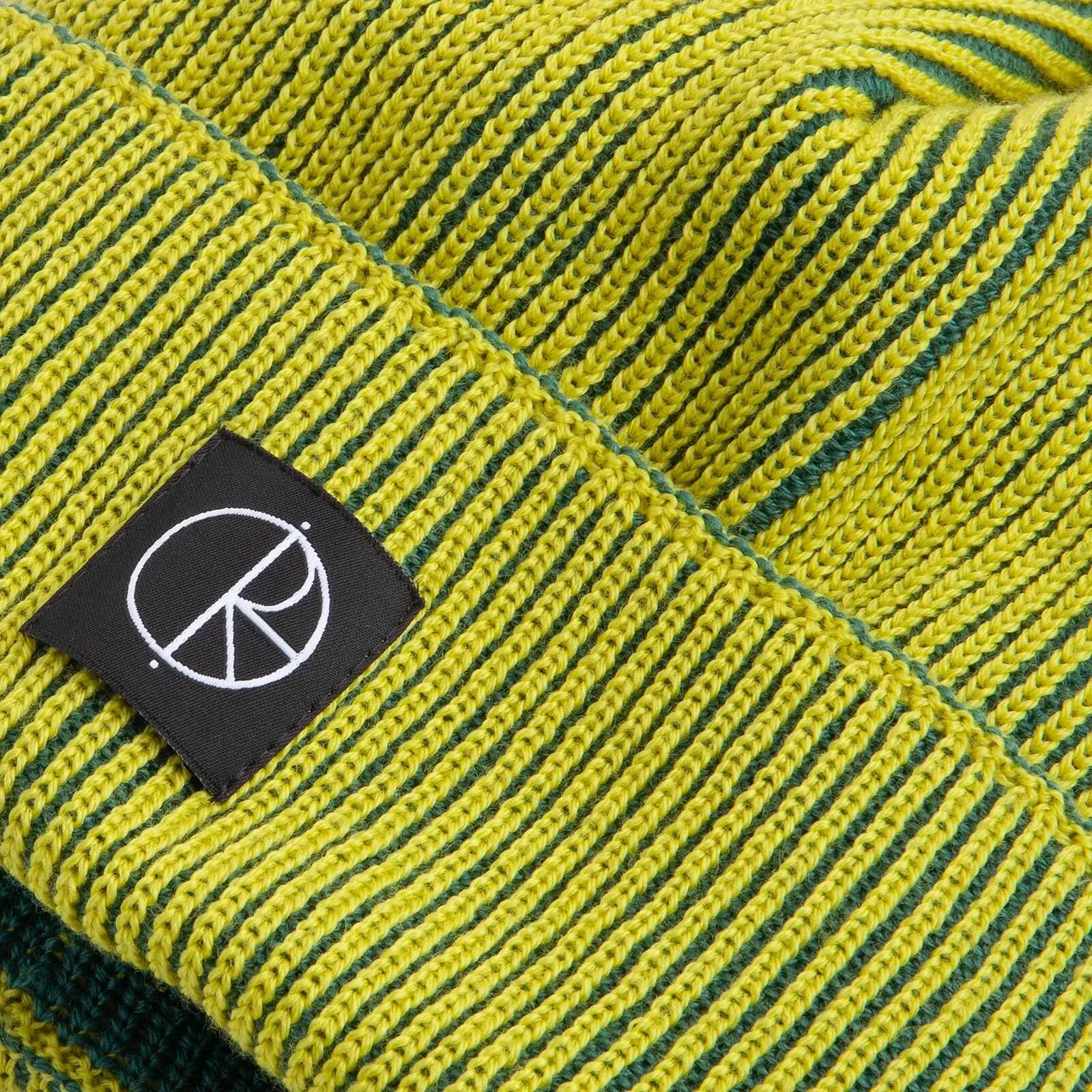 Gorro Polar Skate Co. Lines Verde Chartreuse Verde Ejército 3/3