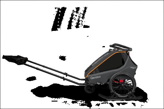 Kit Ski & Randonnée Qeridoo pour Remorque de Vélo