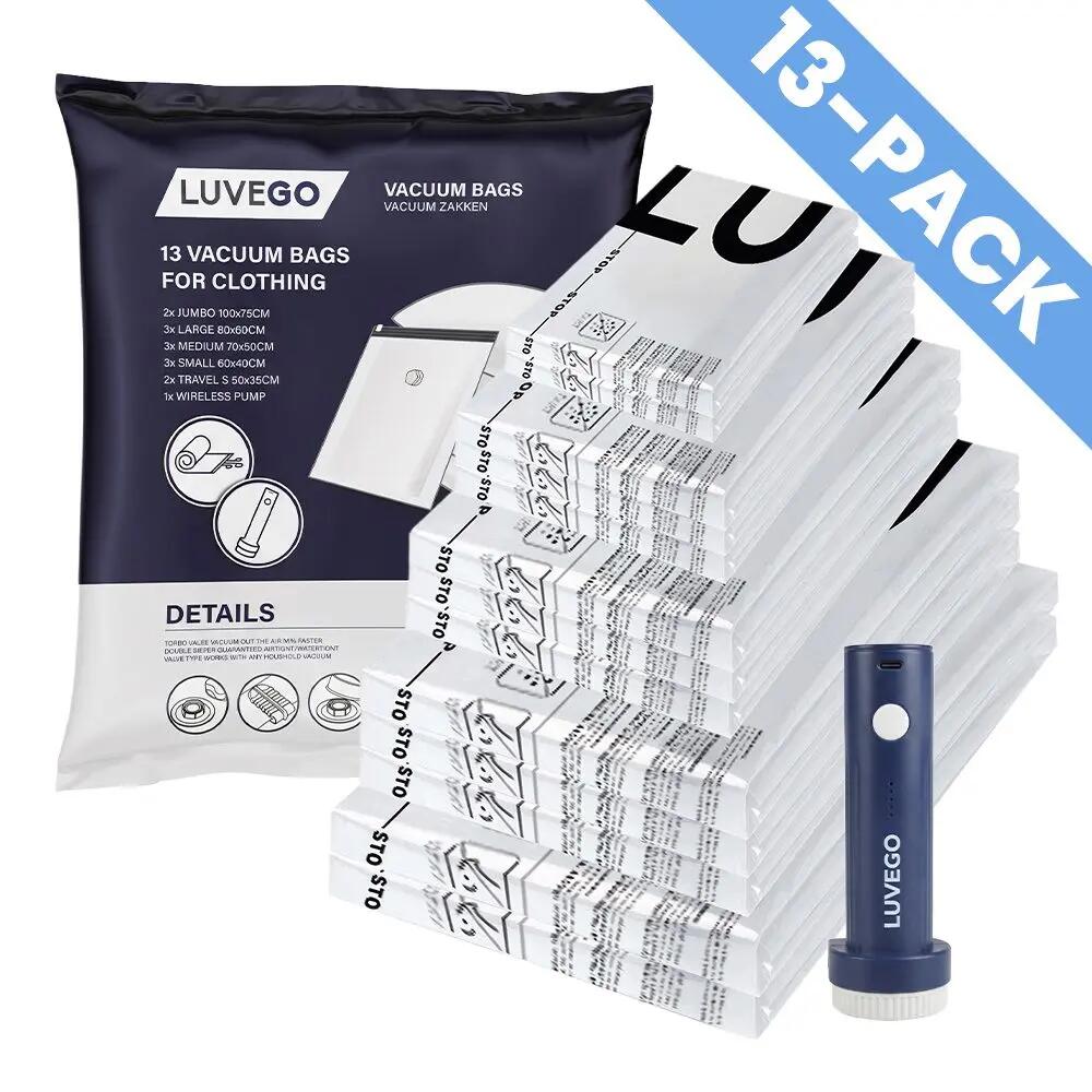 13 Pack Vacuümzakken - Diverse Maten - Elektrische Pomp 1/7