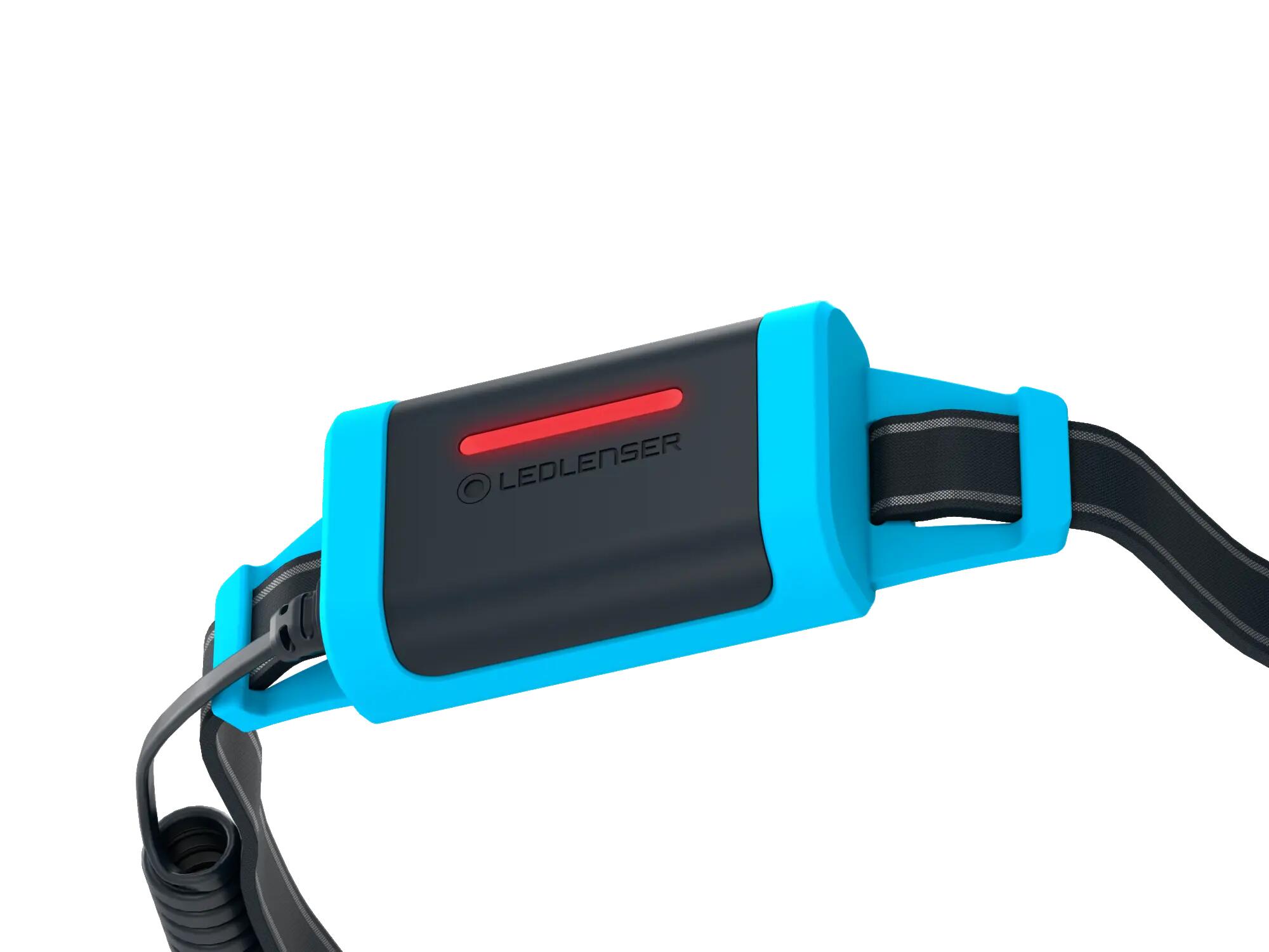 NEO5R Running Head Torch Rechargeable, 600lm, Inc Red Rear Light (Blue) 4/8