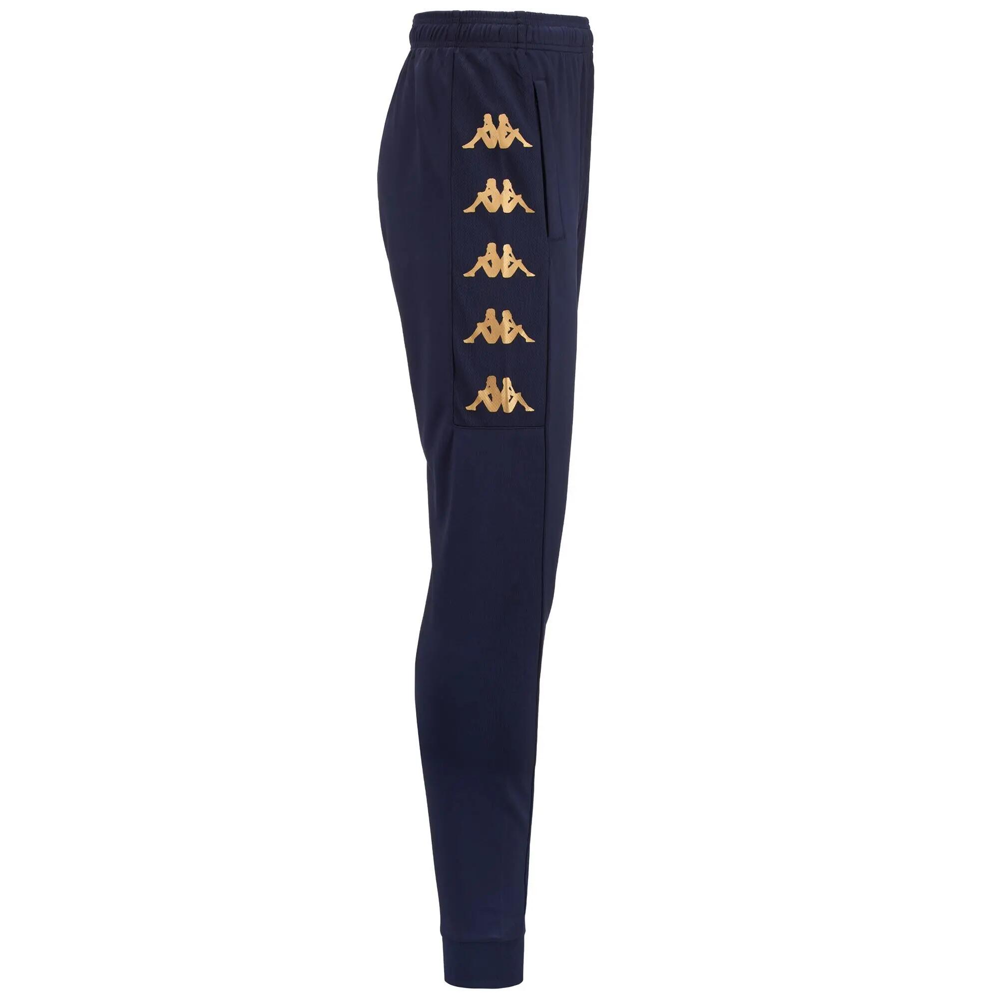 Pantaloni tuta da uomo in poliestere blu da calcio 2/4