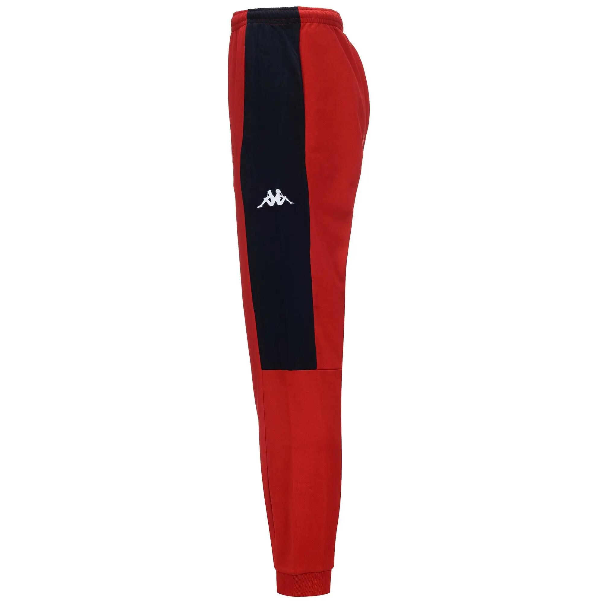 Pantaloni tuta da uomo donna in cotone rosso da sci 4/4