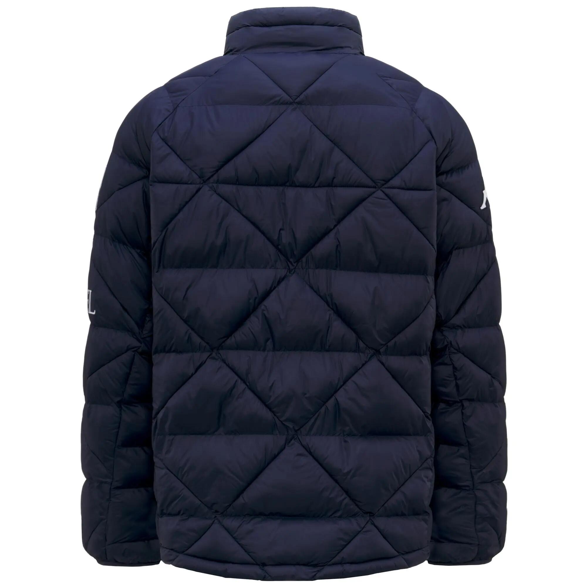 Giubbotto da uomo donna in poliammide blu da snowboard 4/5