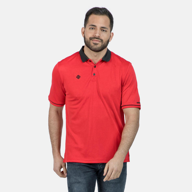 Polo a manica corta Izas ZHAO da uomo con design sportivo