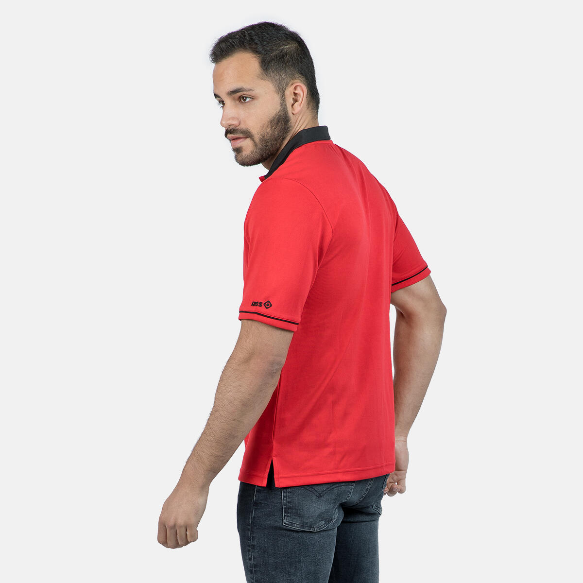 Polo ZHAO Izas cu mânecă scurtă și design sportiv pentru bărbați 4/5