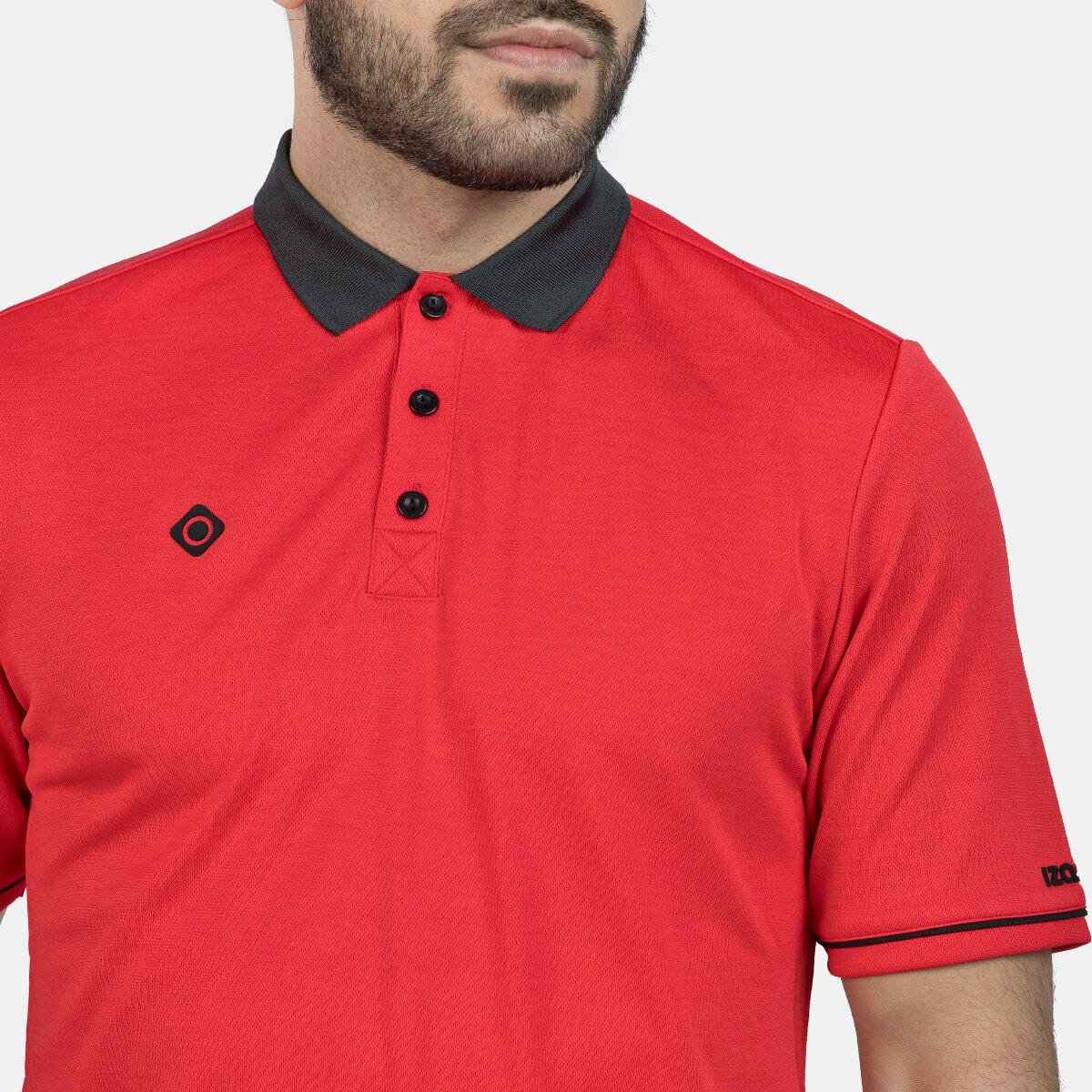 Polo ZHAO Izas cu mânecă scurtă și design sportiv pentru bărbați 5/5