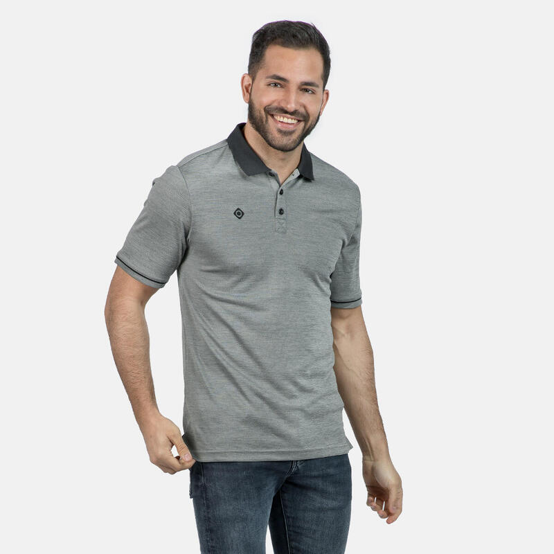 Polo à manches courtes Izas ZHAO pour hommes, au design sportif