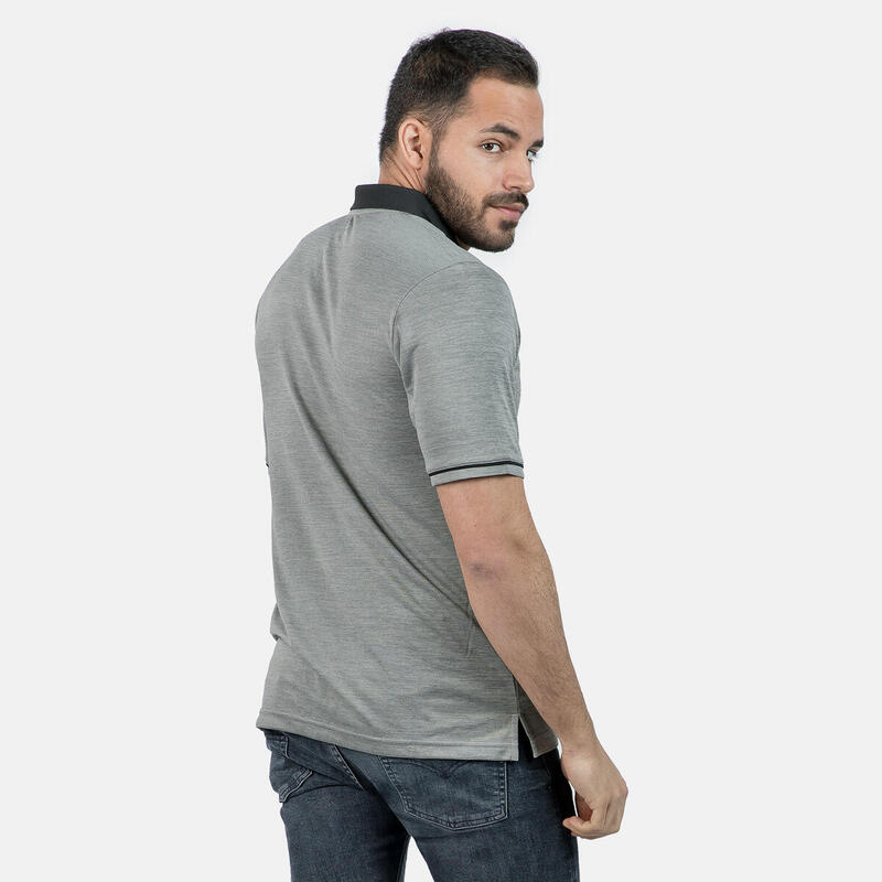Polo à manches courtes Izas ZHAO pour hommes, au design sportif