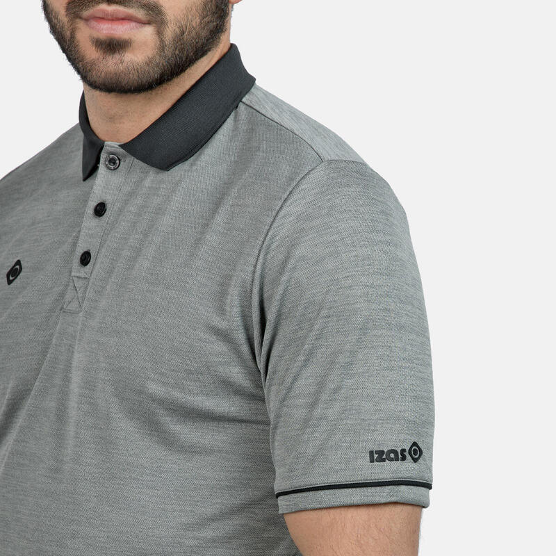 Polo à manches courtes Izas ZHAO pour hommes, au design sportif