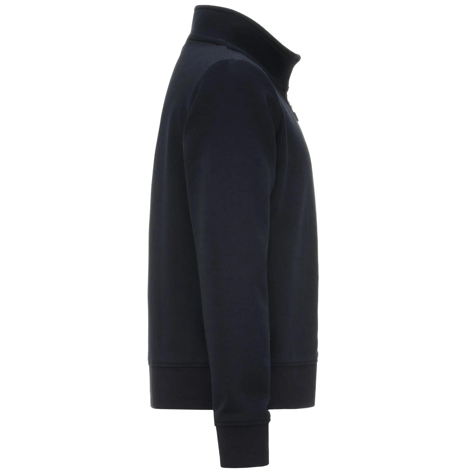 Felpa con zip da bambino/a in cotone blu da palestra 3/3
