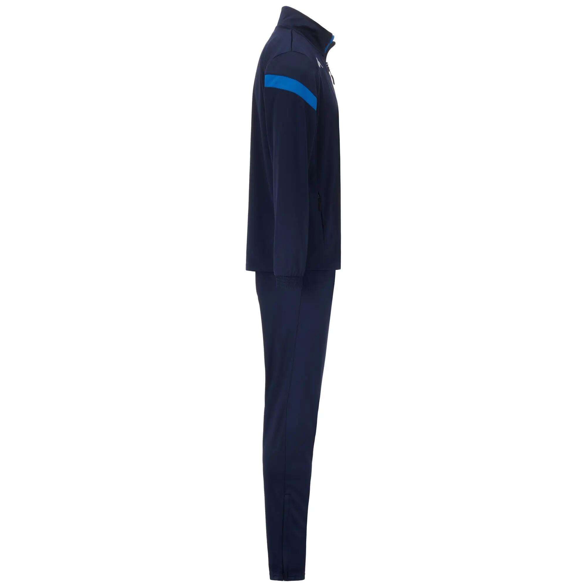 Tuta da uomo in poliestere blu da calcio 2/3